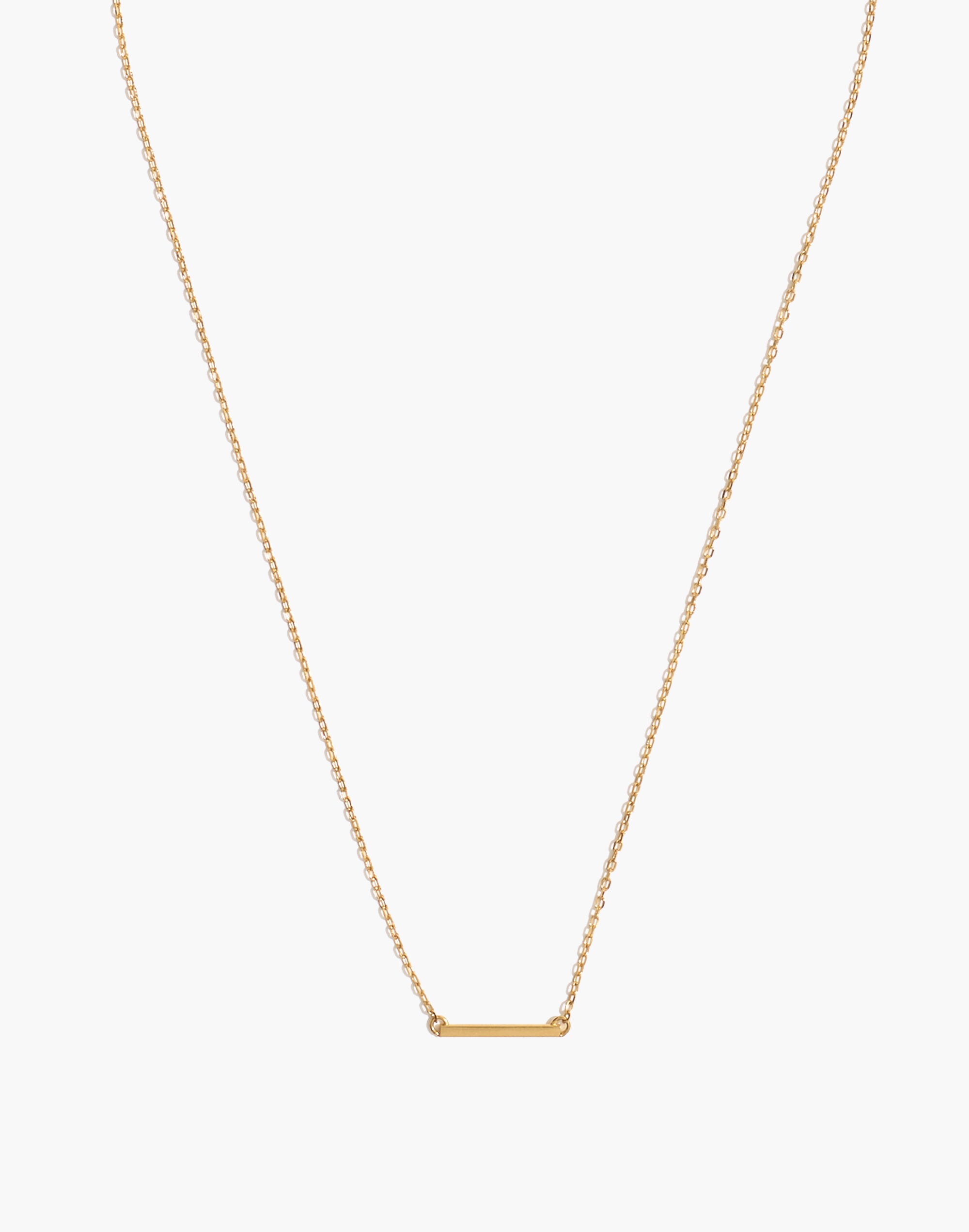 Delicate Collection Demi-Fine Bar Necklace
