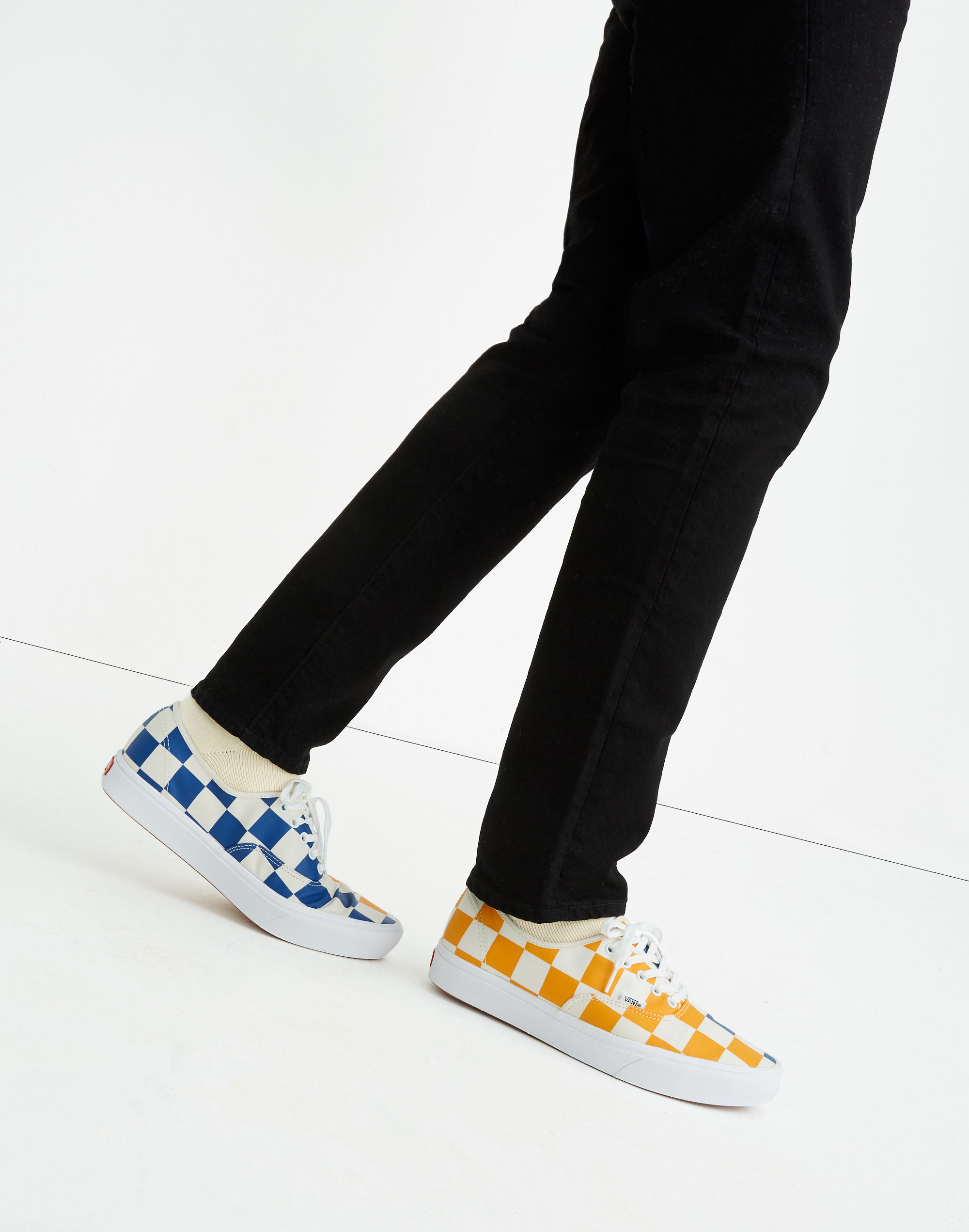 Vans&reg; Unisex Authentic Comfycush Sneakers in Big Checkerboard