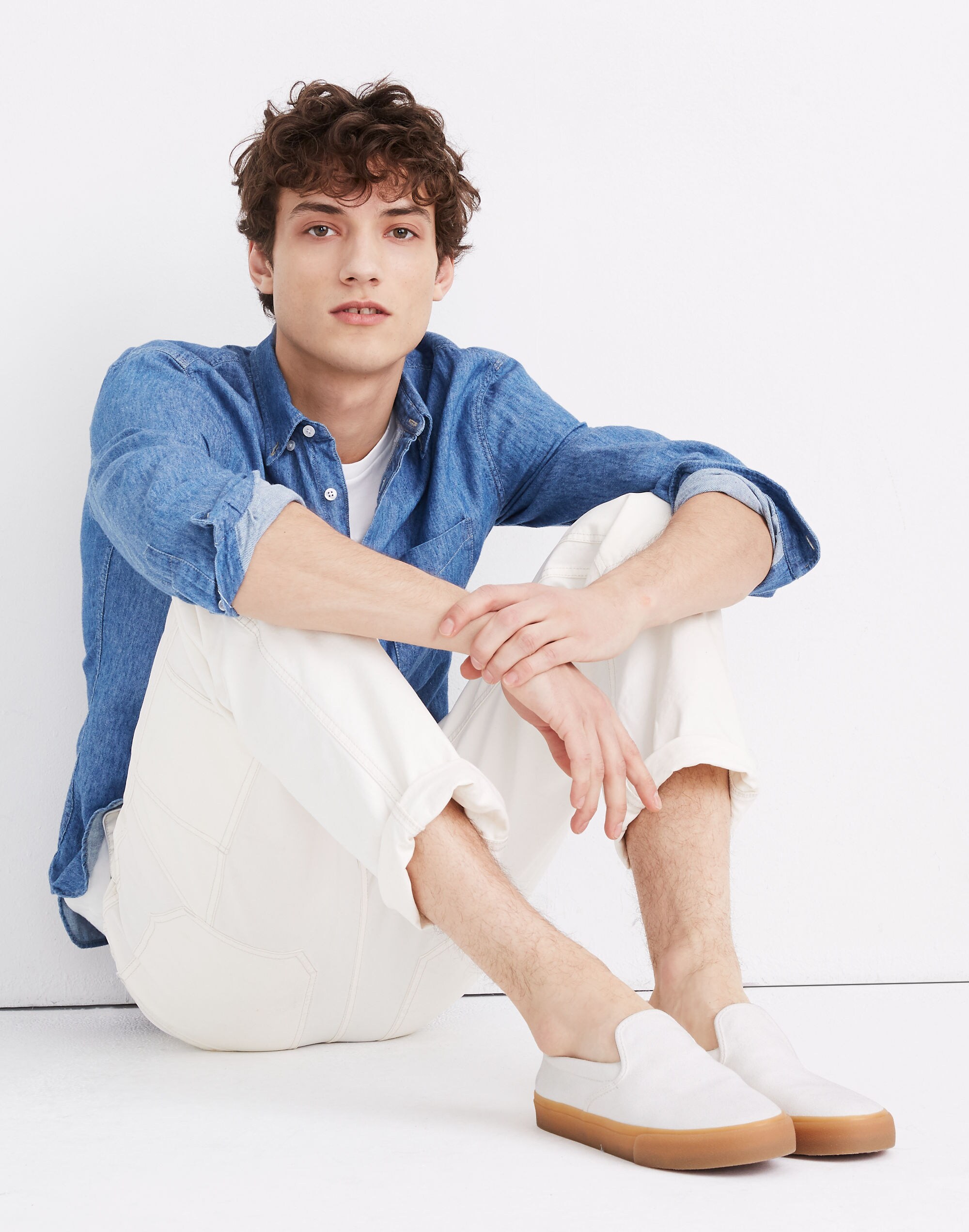 Sidewalk Slip-On Sneakers in Recycled Canvas