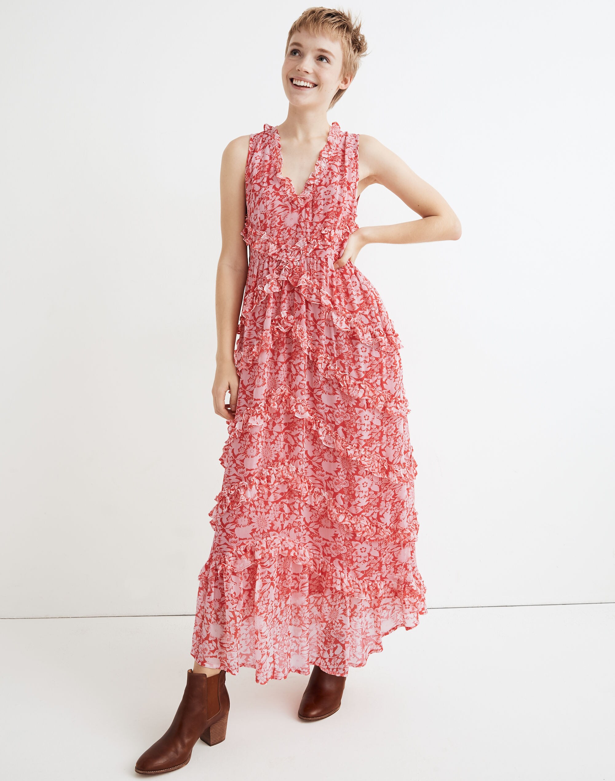 Banjanan Gizela Ruffled Maxi Dress