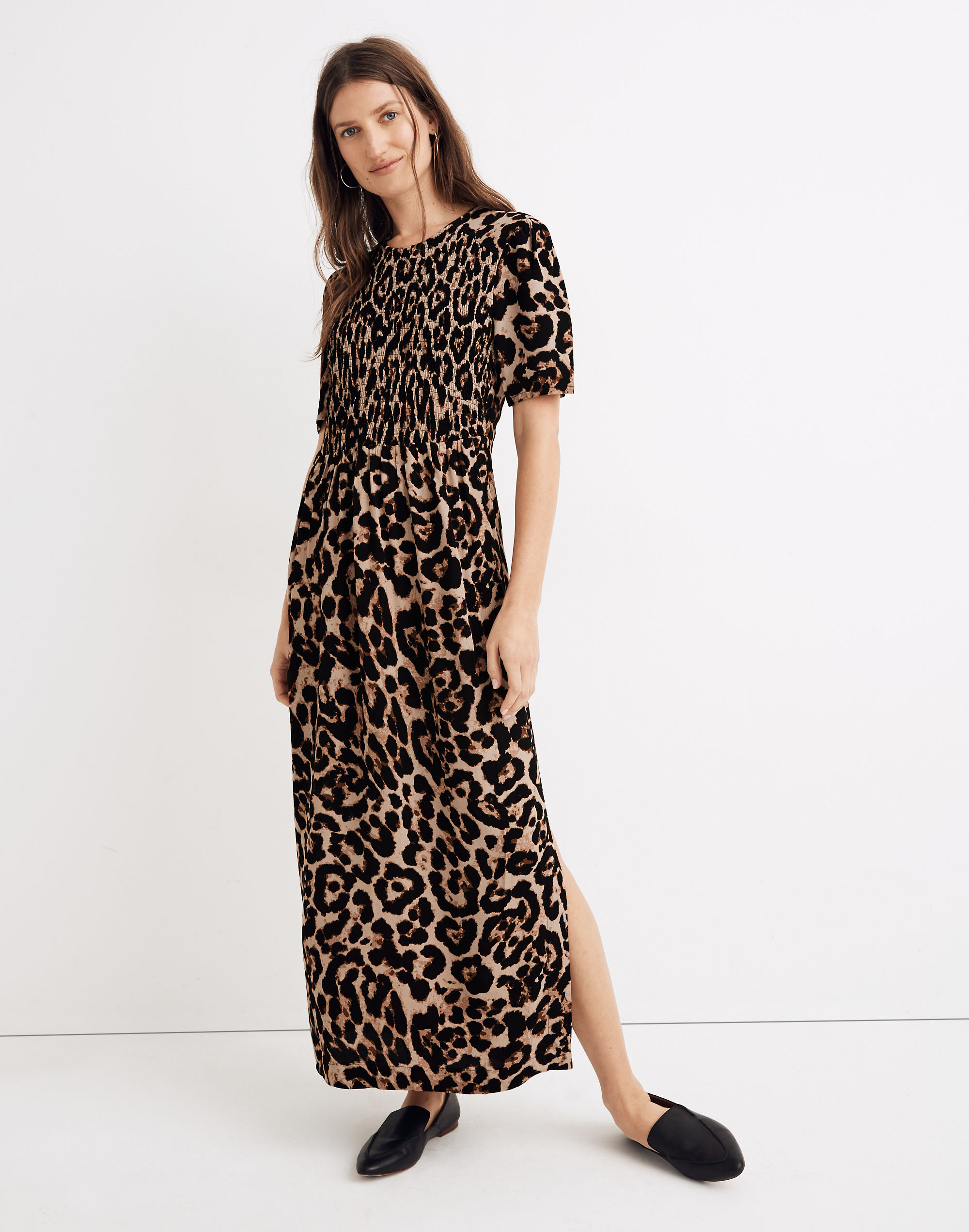 baum und pferdgarten adamaris midi dress in leopard print