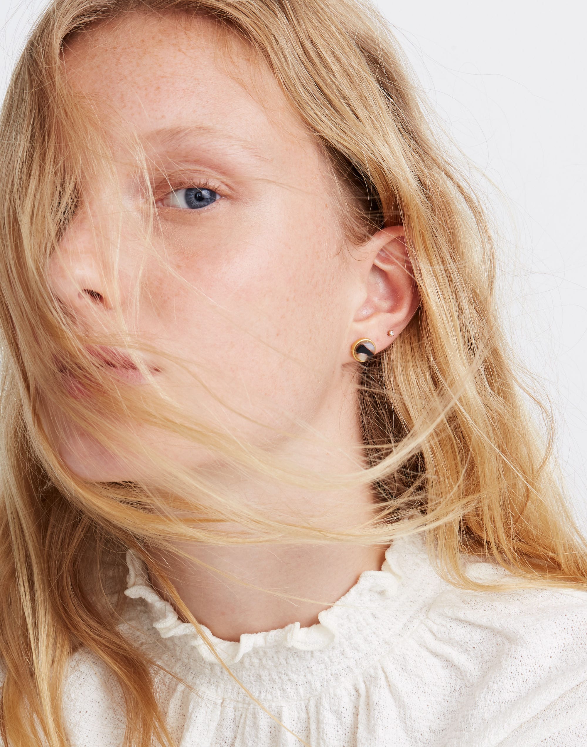 Acetate Dot Stud Earrings