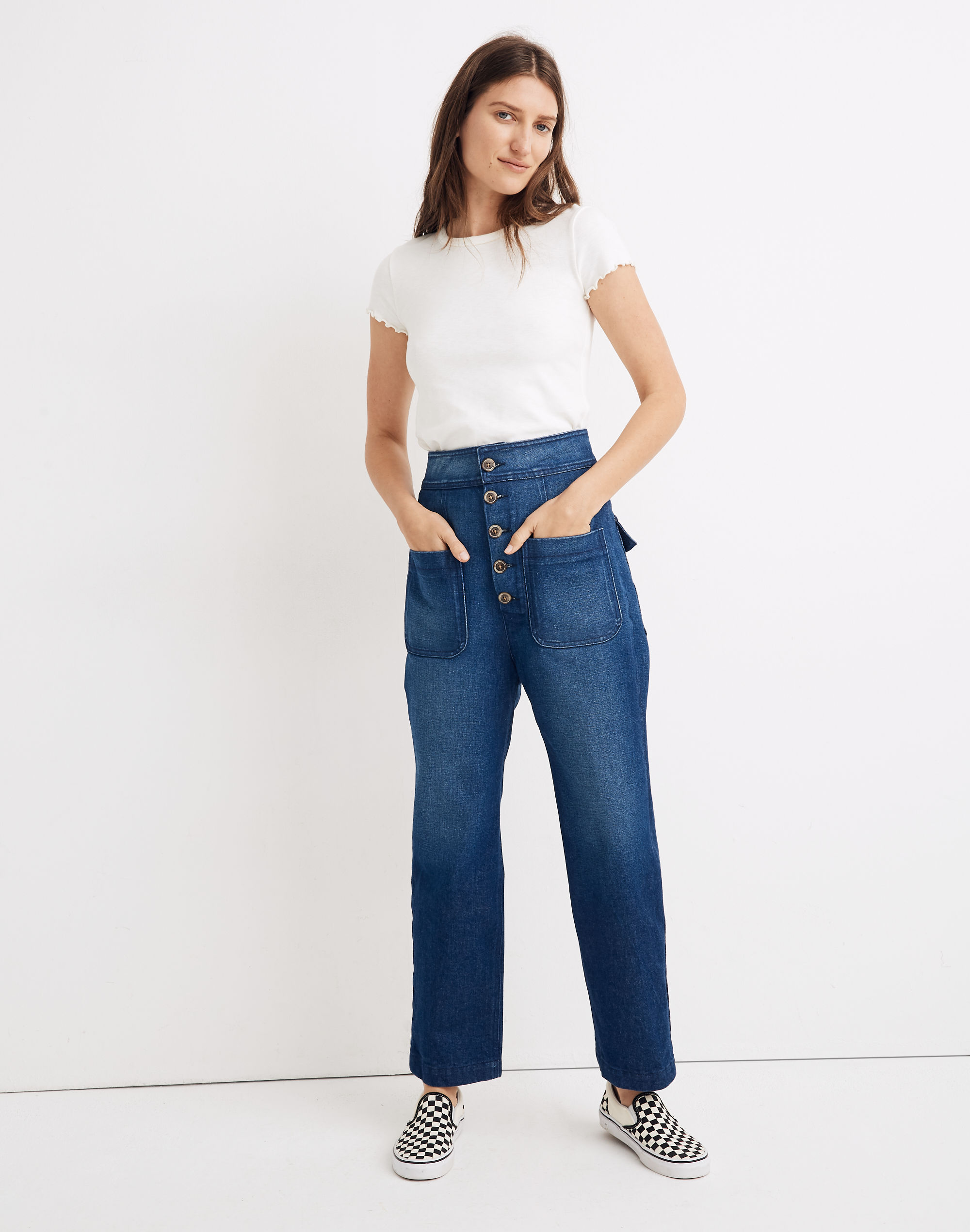 Caron Callahan&trade; Emily High-Rise Tapered Jeans
