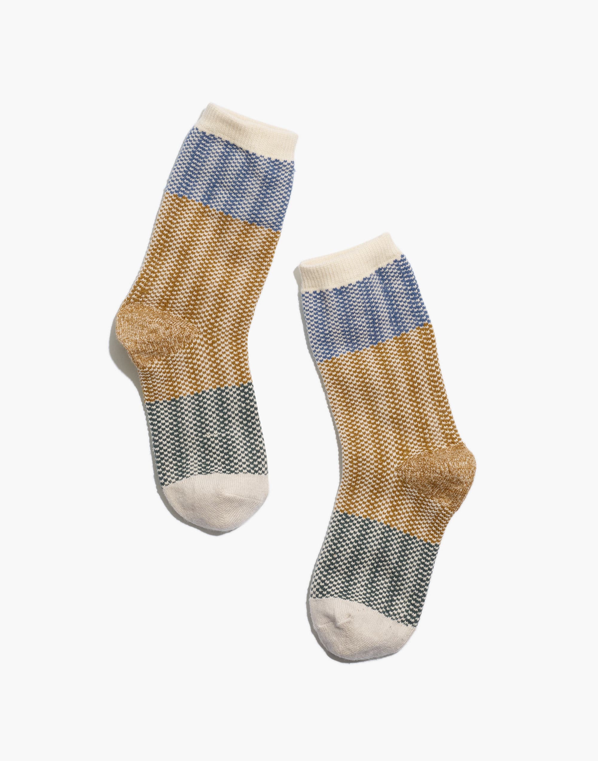 Patterned Colorblock Trouser Socks