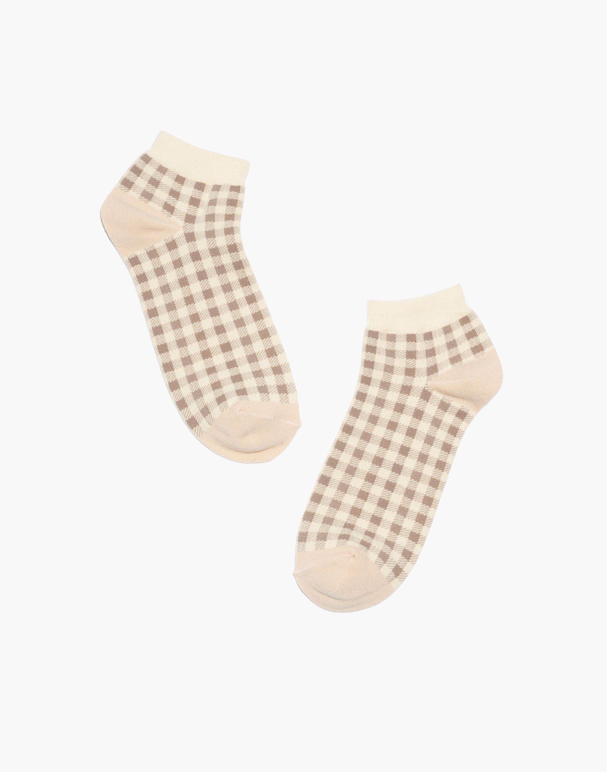 buffalo check anklet socks