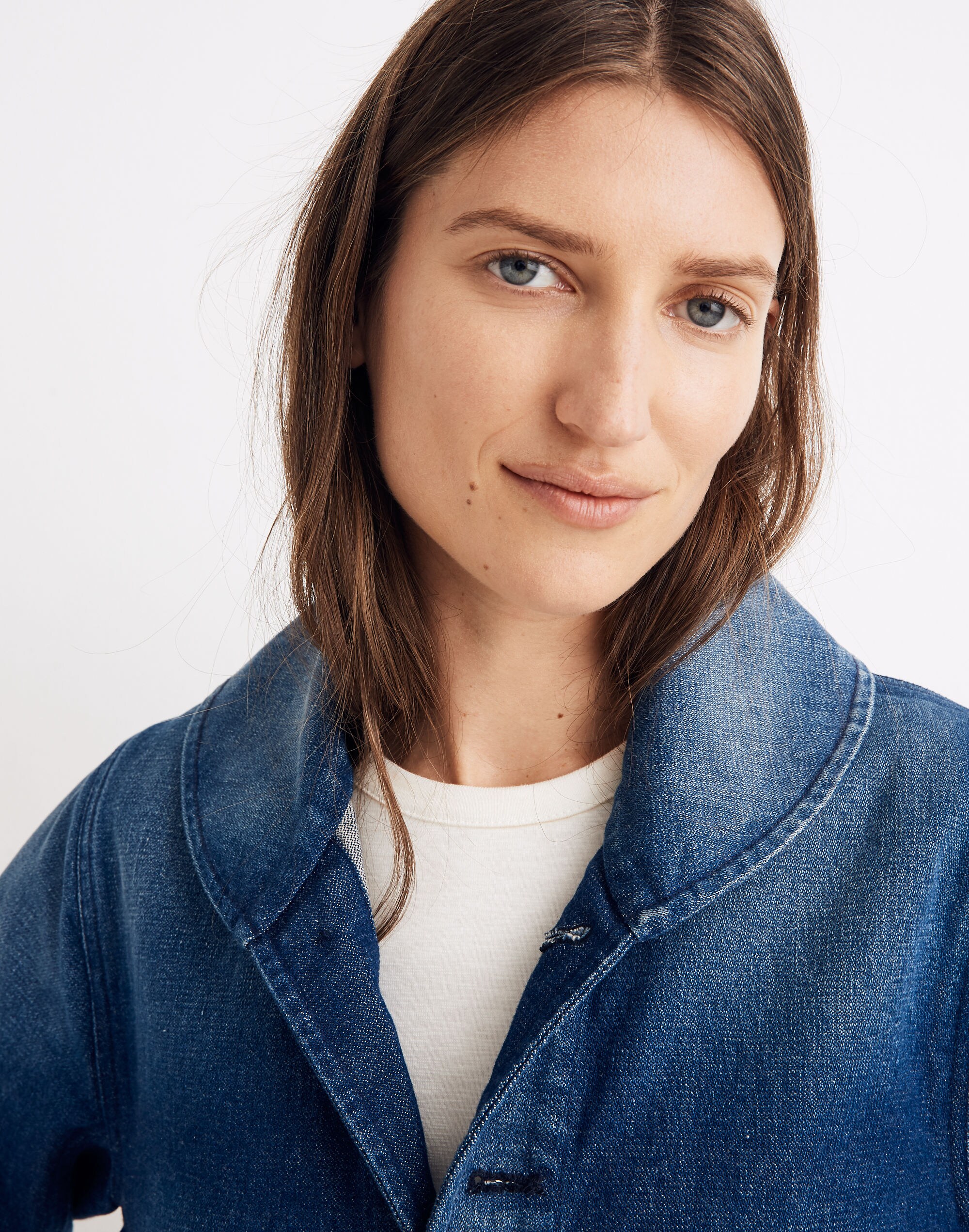 Caron Callahan&trade; Shearling-Trimmed Denim Clyfford Jacket