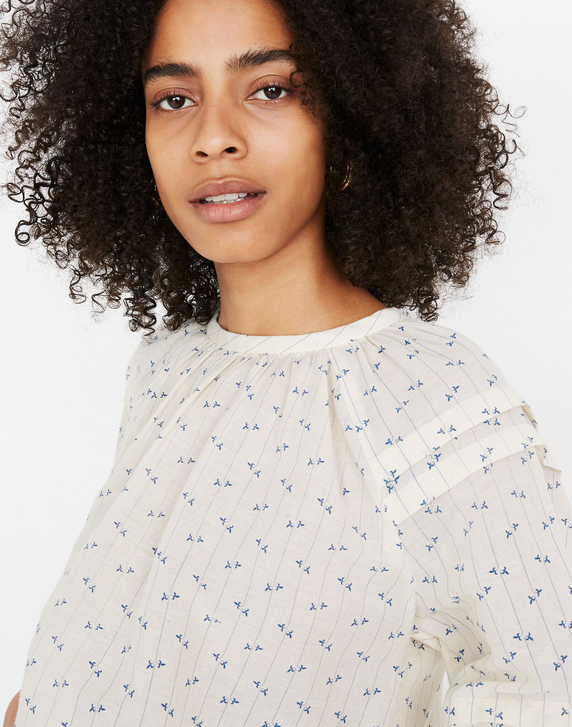 Caron Callahan&trade; Leona Pintuck Button-Back Top