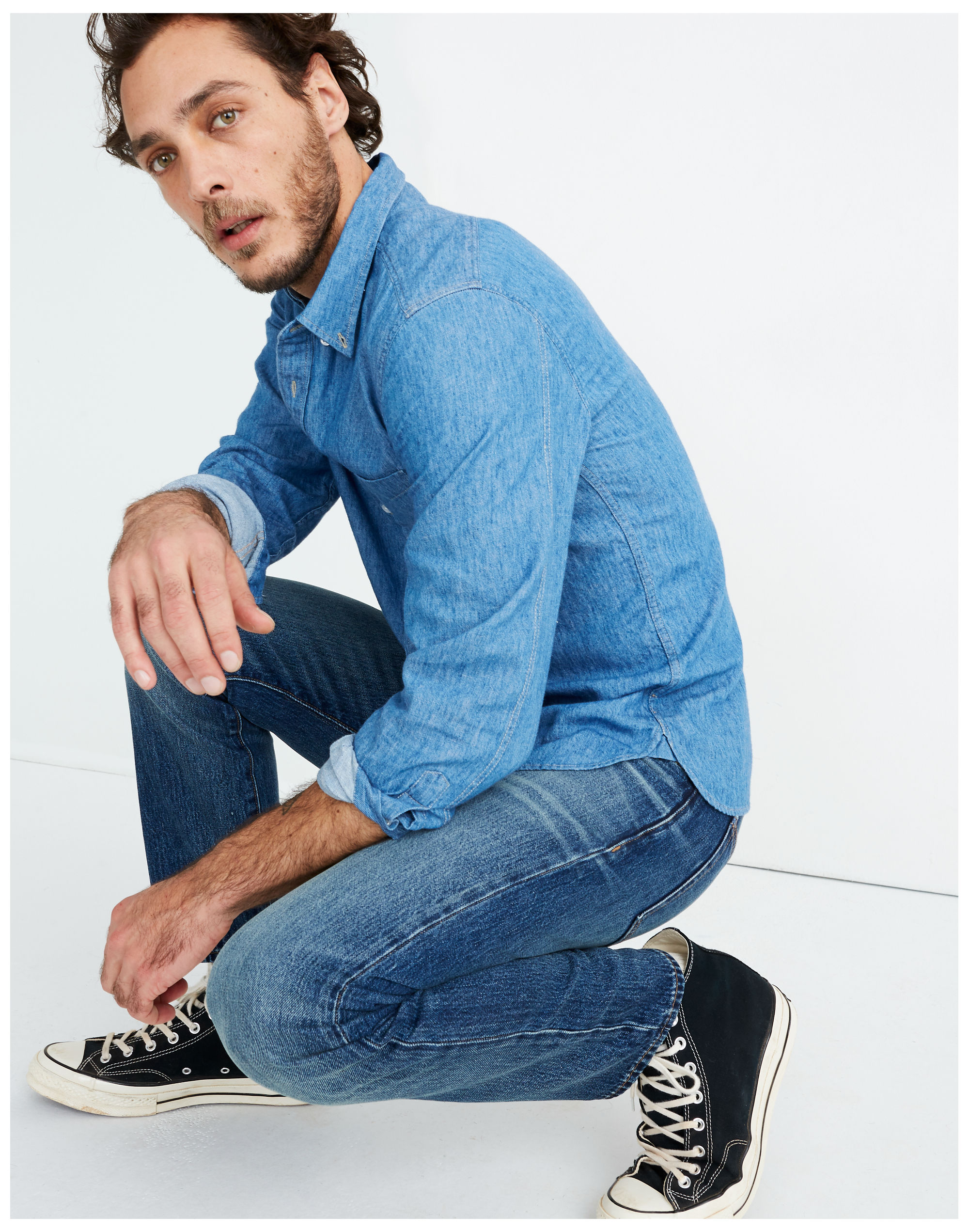 Slim Rigid Jeans in Misthaven Wash