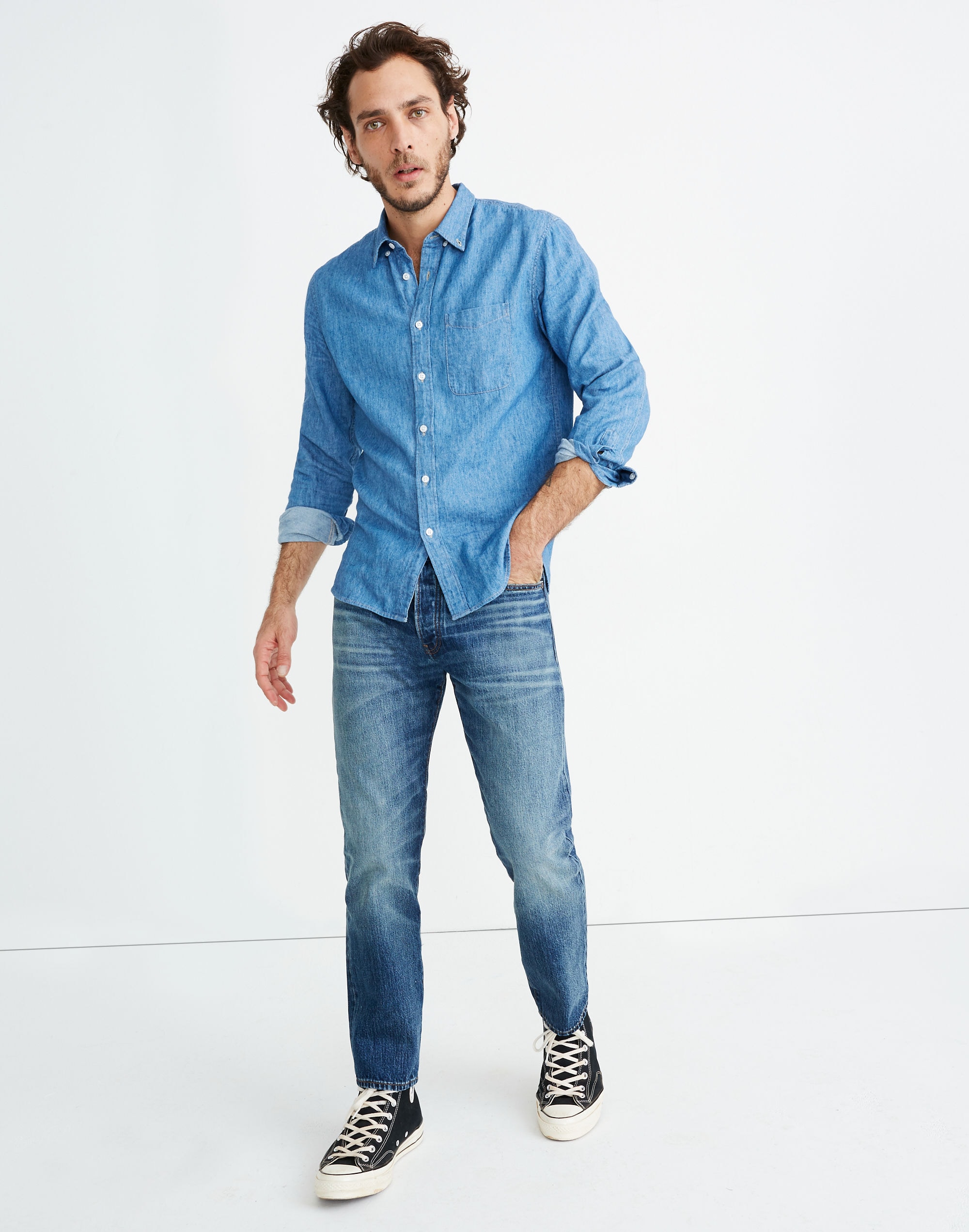 Slim Rigid Jeans in Misthaven Wash