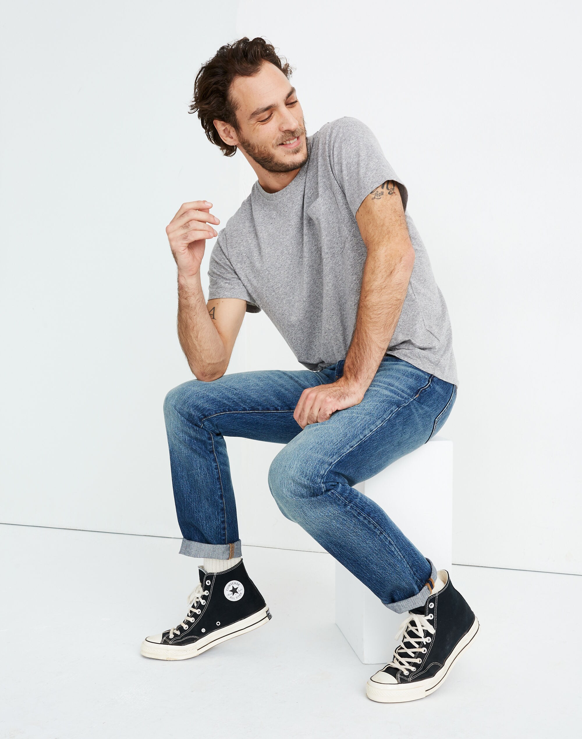 Straight Rigid Jeans in Misthaven Wash