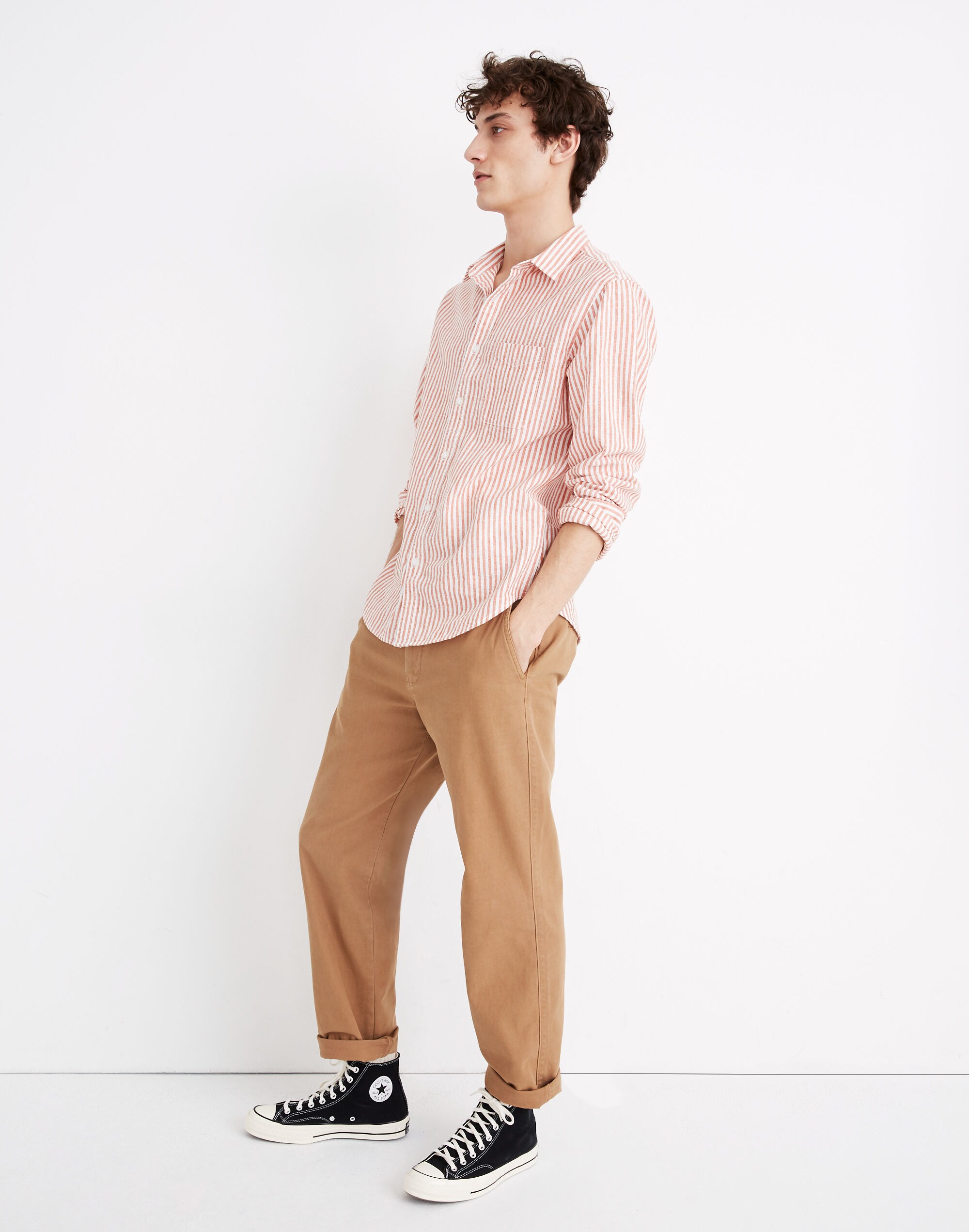 Relaxed Straight Chino Pants