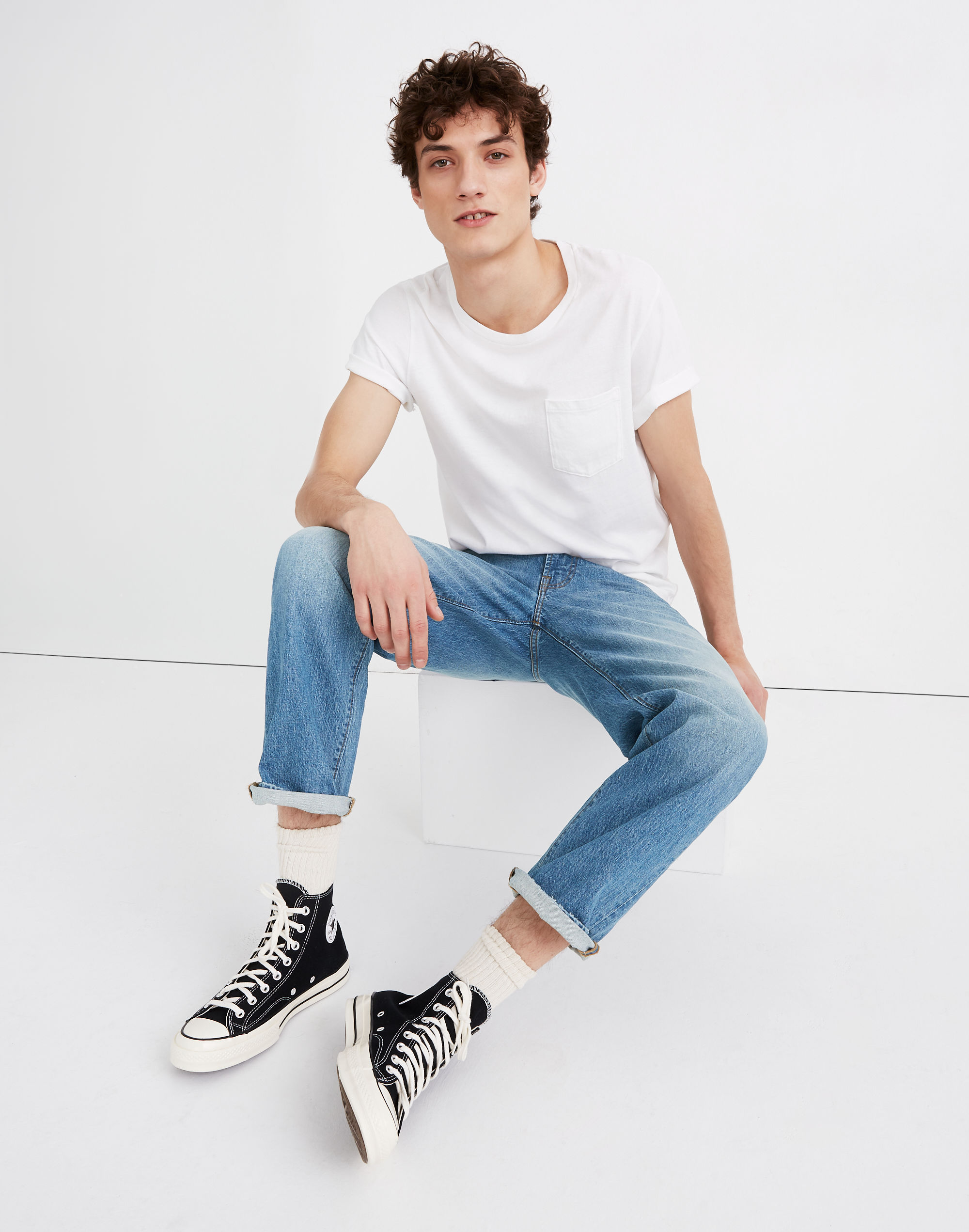 Relaxed Straight Authentic Flex Jeans in Eastchase Wash