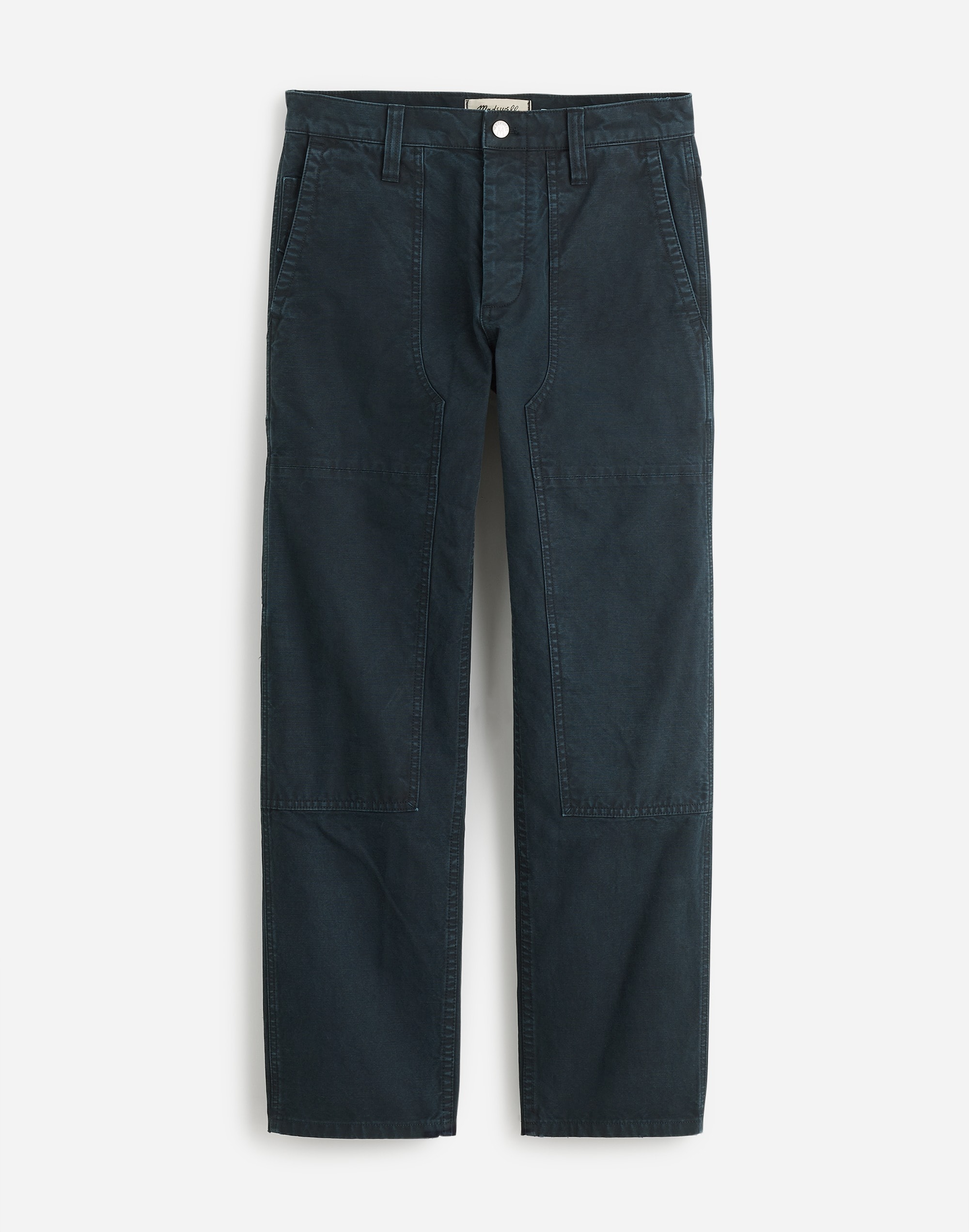 Relaxed Straight Workwear Pants in darkest navy image 6