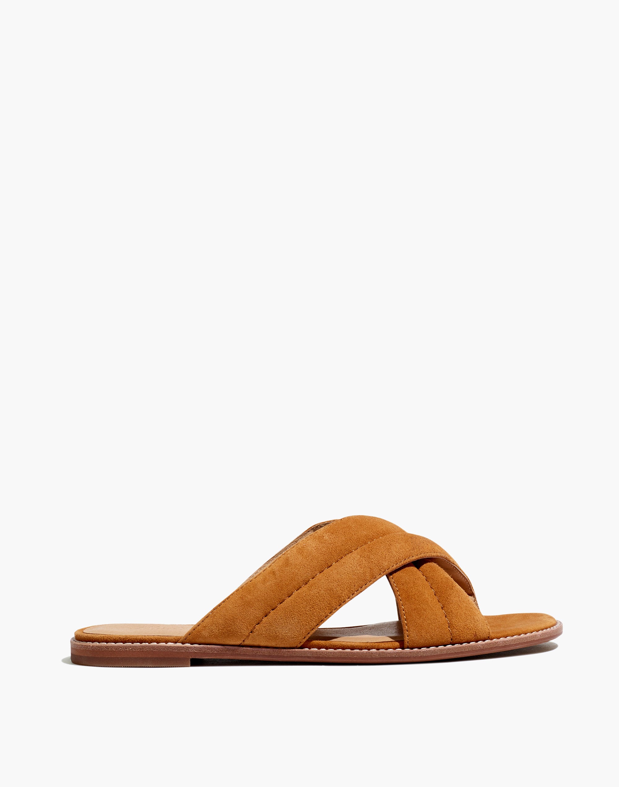 The Skyler Slide Sandal in Suede