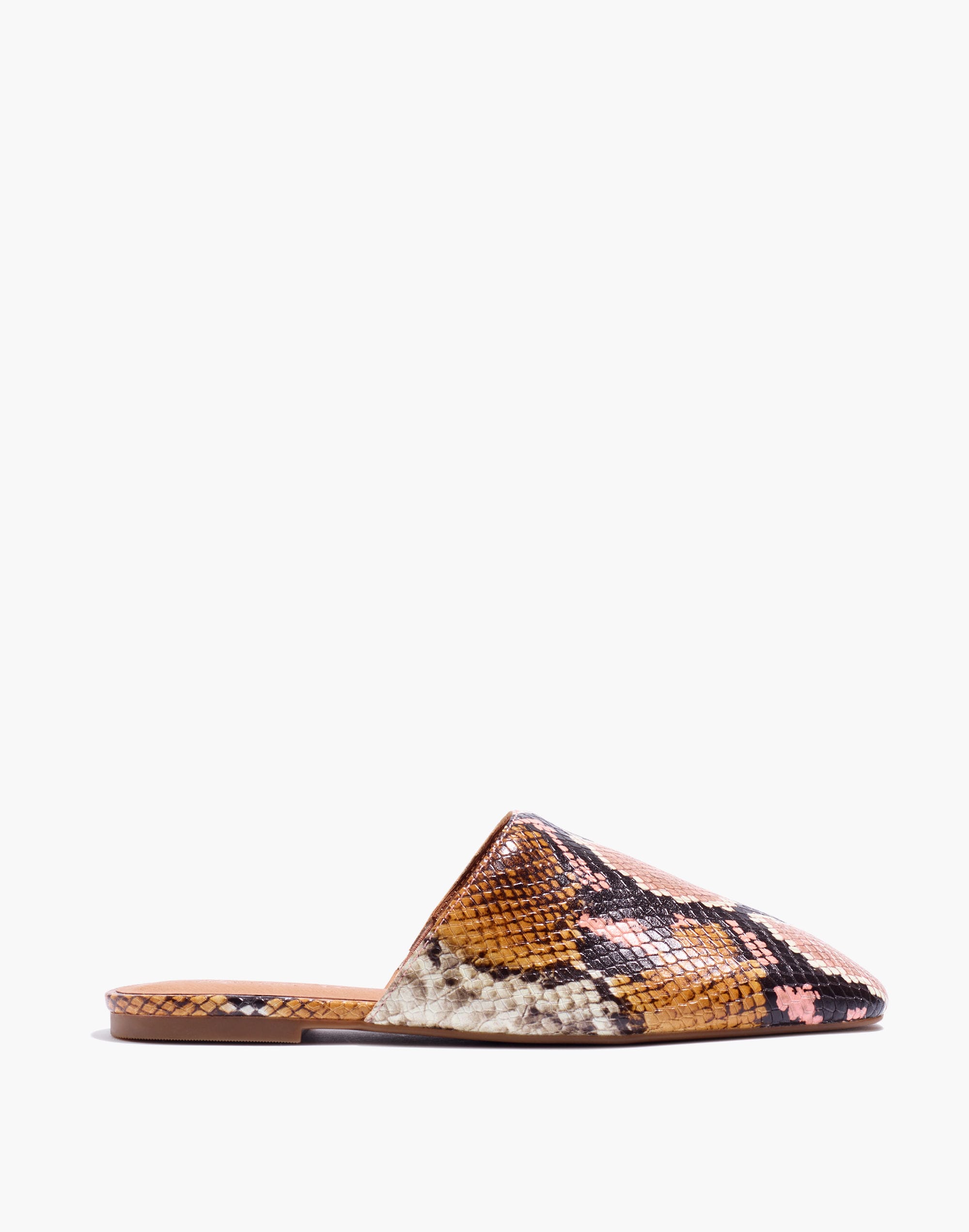 The Cory Mule in Snake Embossed Leather