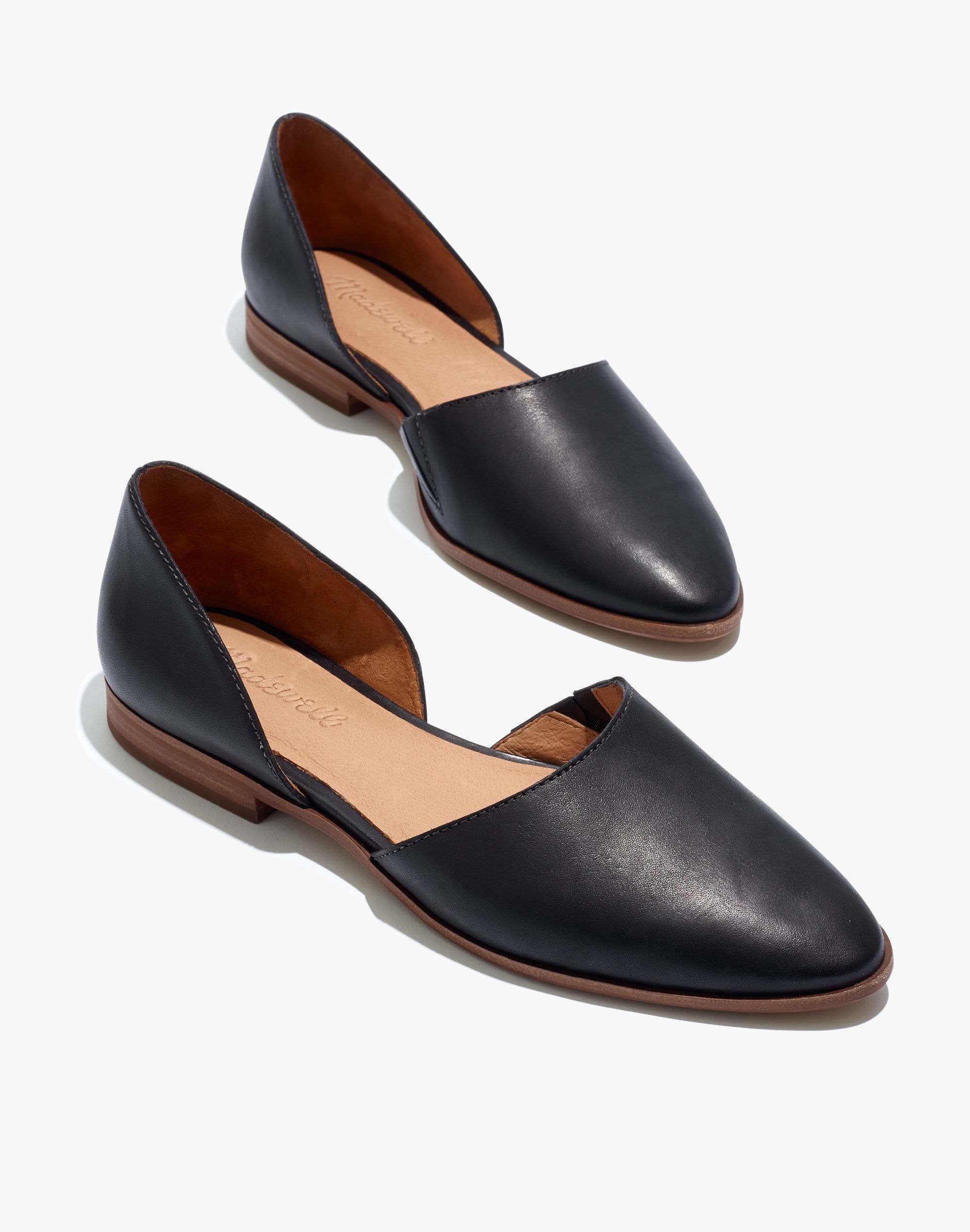 Madewell Brown Leather Cutout D’Orsay Heeled Loafers Shoes 8.5 The Nye Cutout Loafer | Madewell main image 3