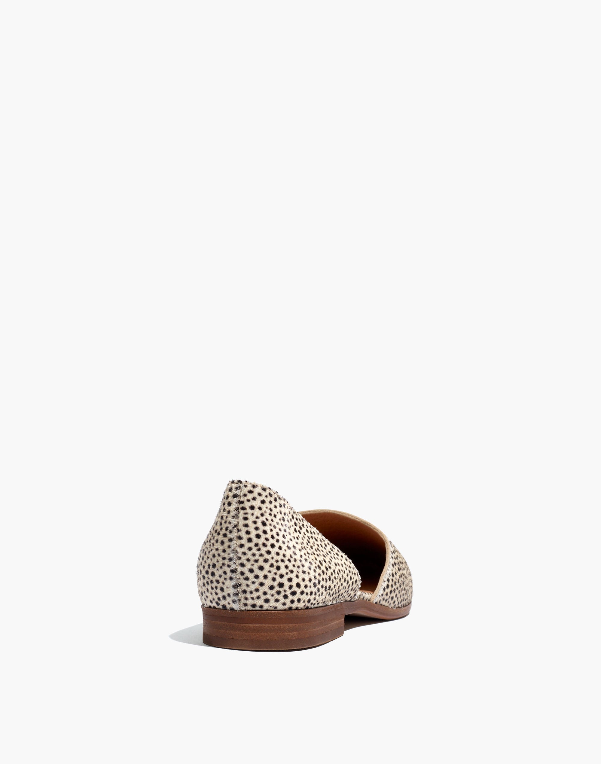 The Marisa d'Orsay Flat in Spotted Calf Hair