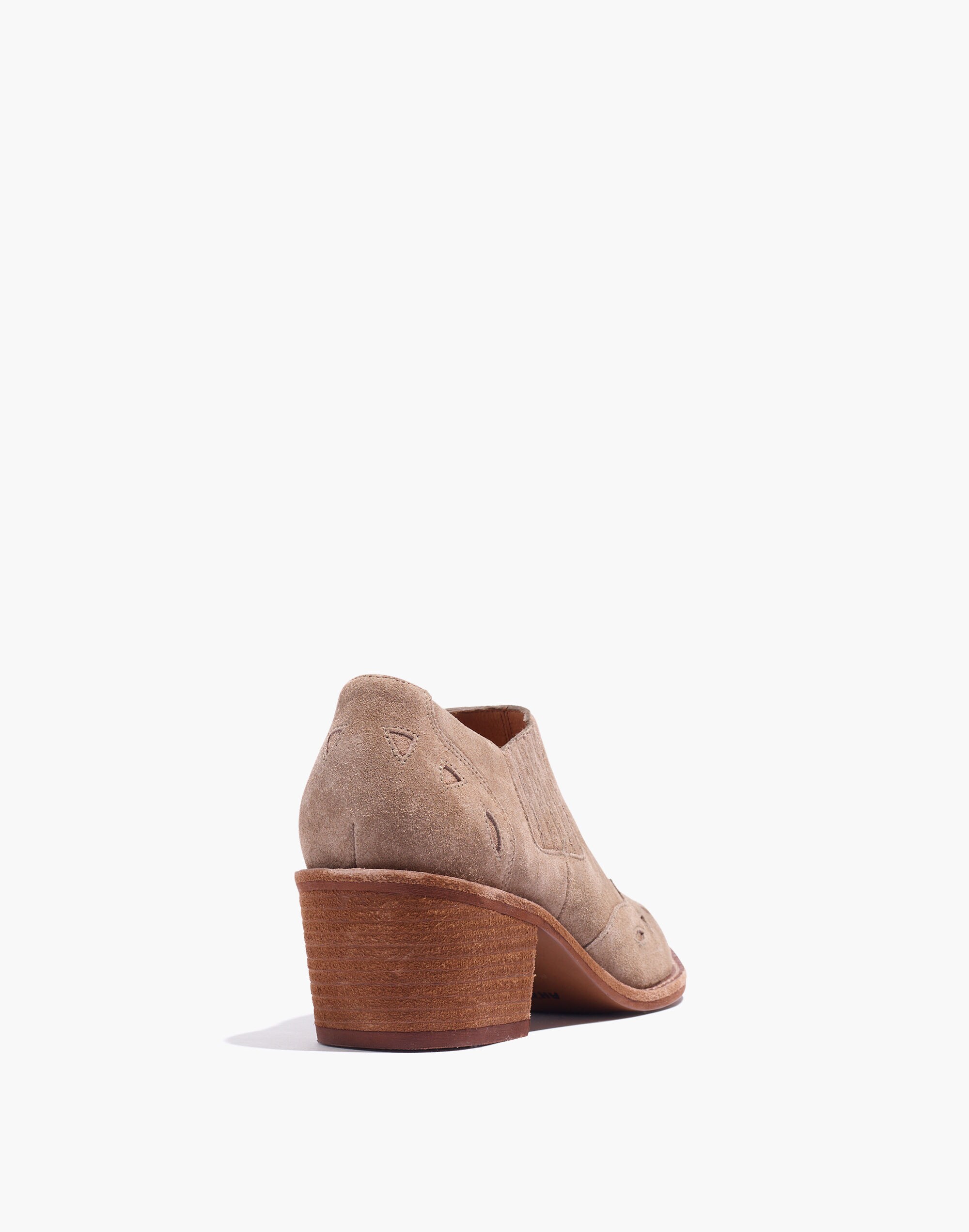 The Cline Western Bootie in Suede
