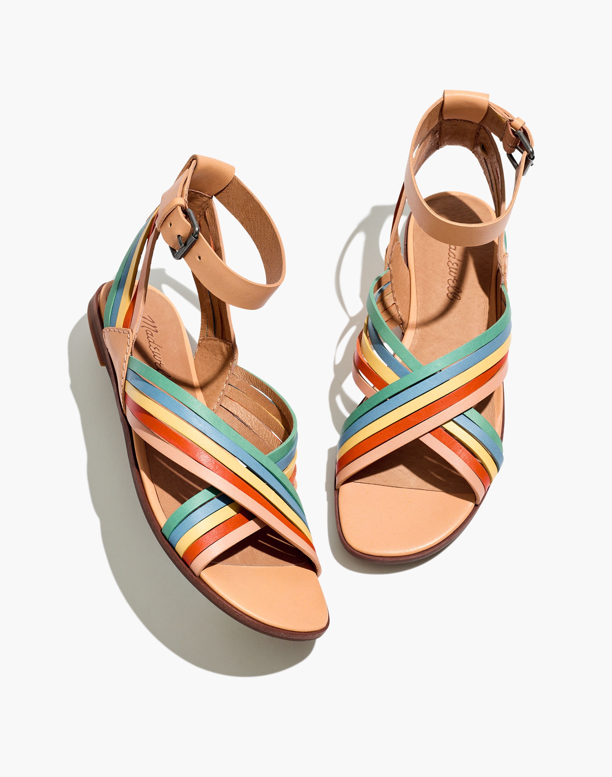 The Samira Flat Sandal in Leather