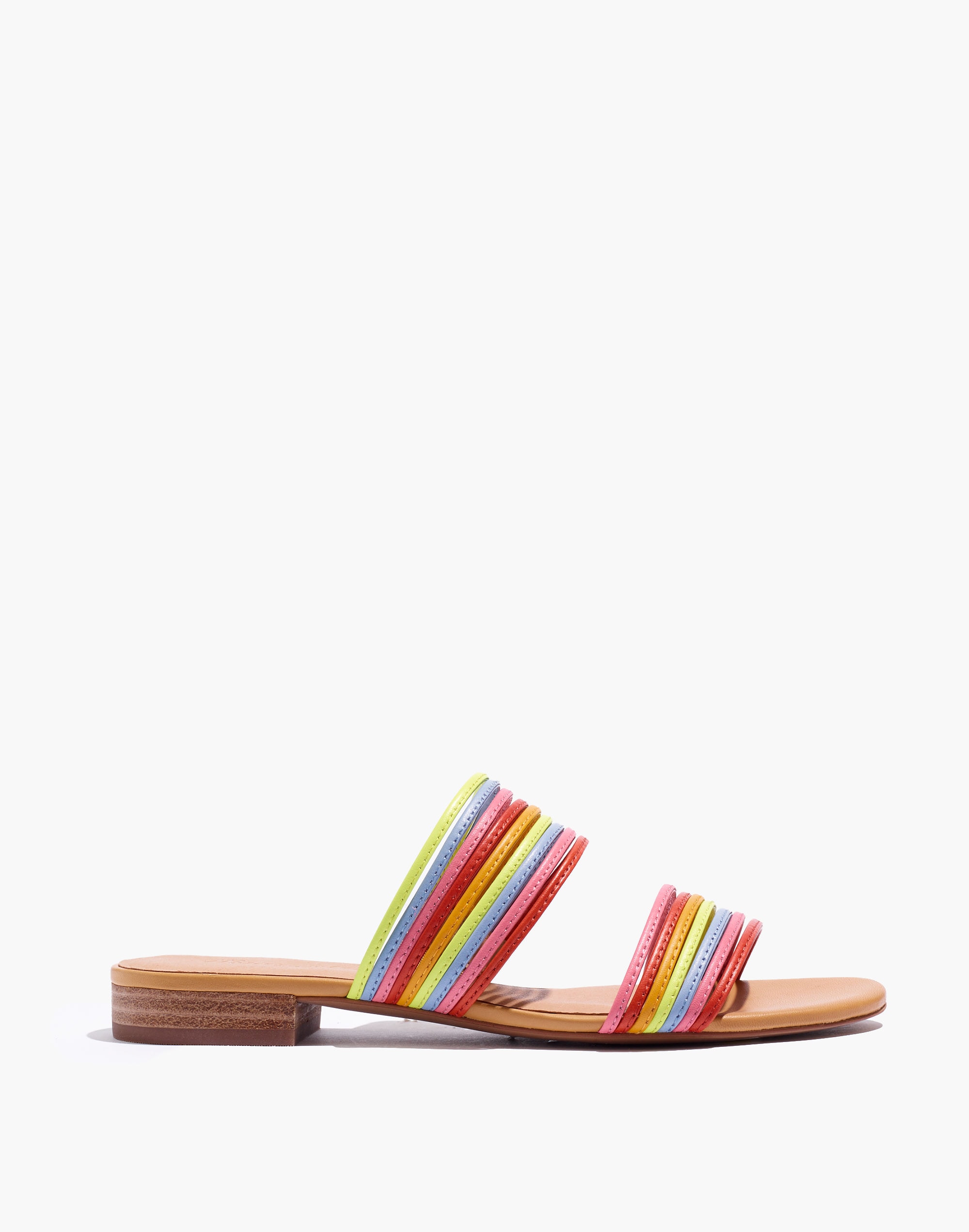 The Meg Slide Sandal in Leather