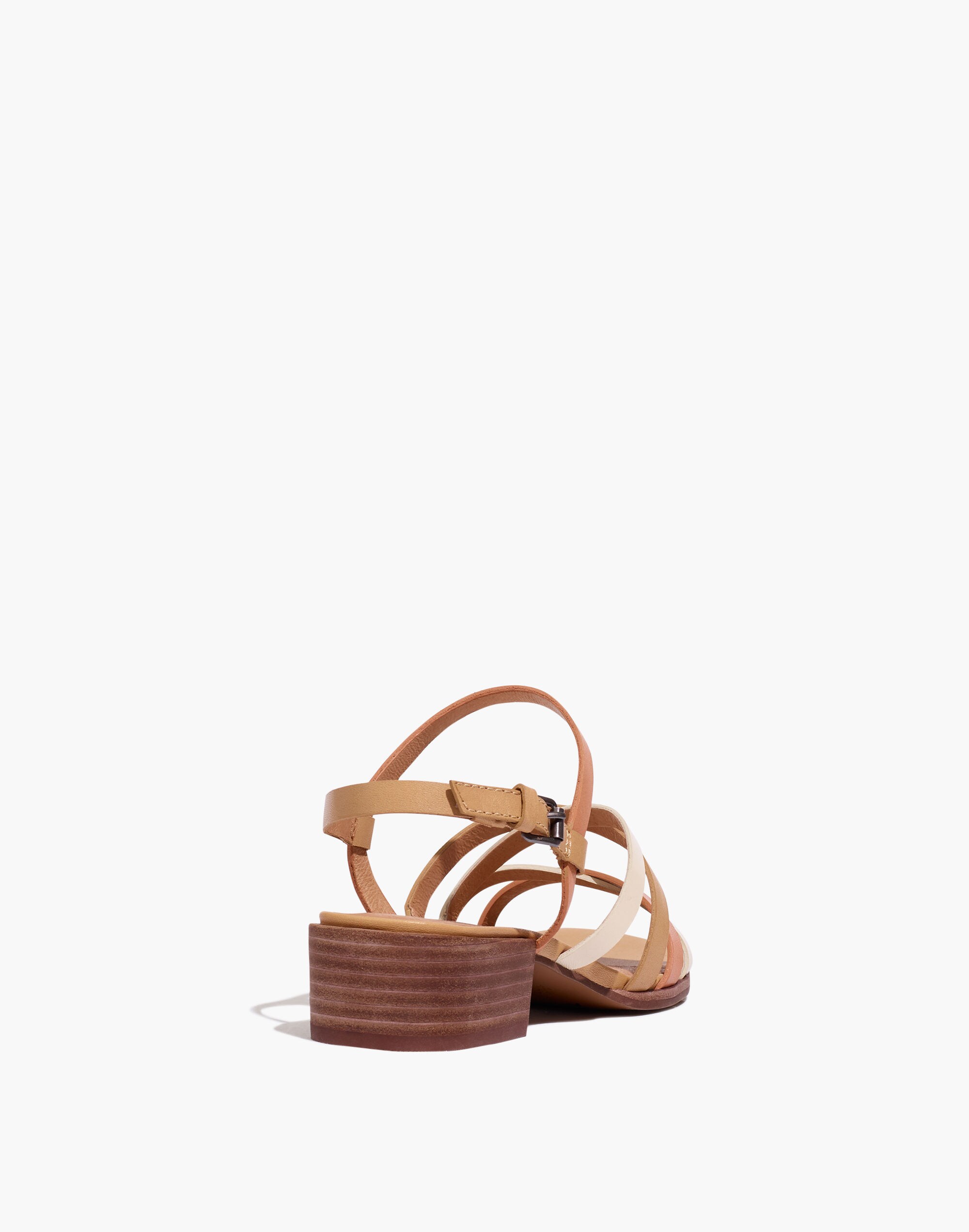 The Lori Sandal in Colorblock Leather