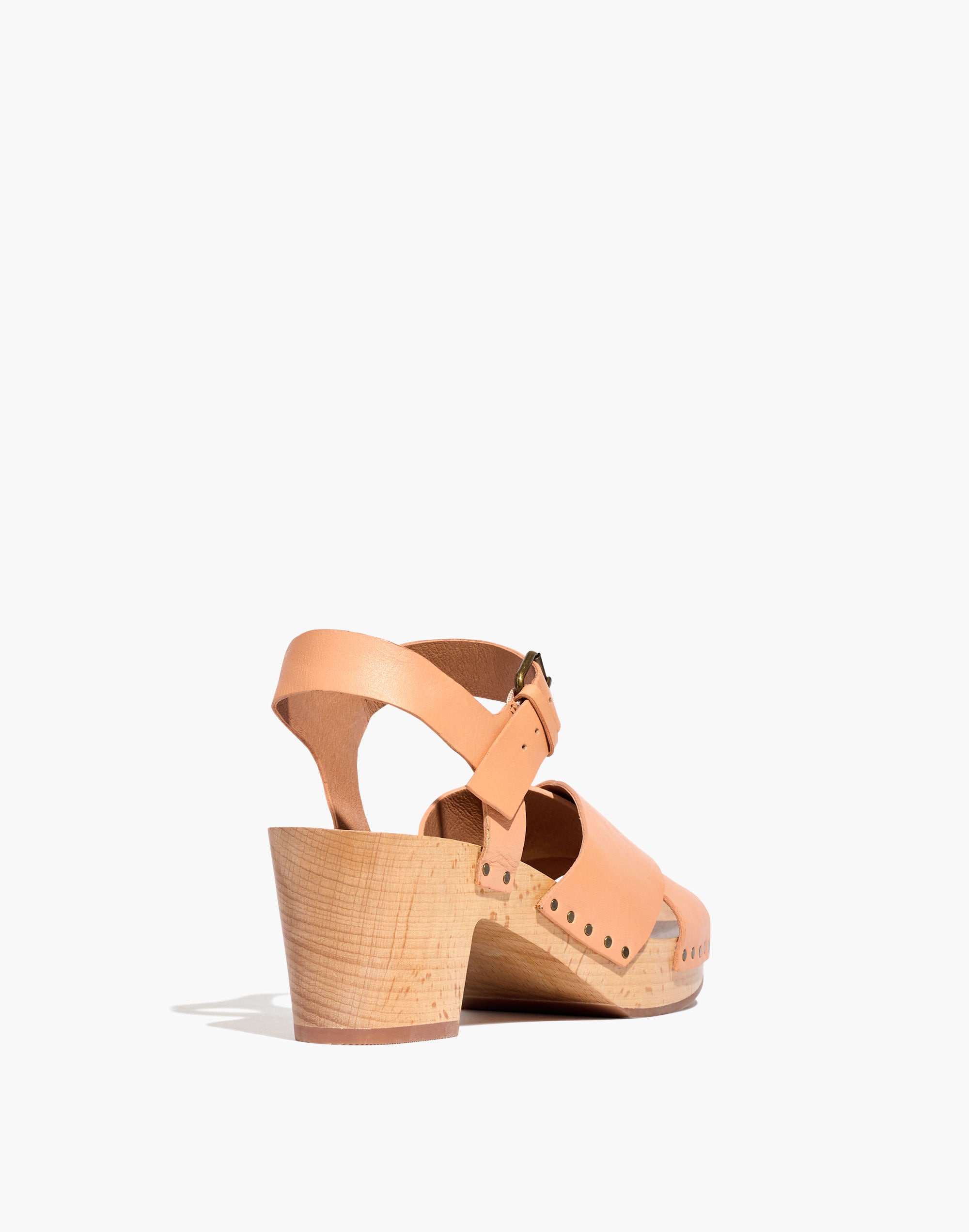 The Johanna Crisscross Clog Sandal in Leather