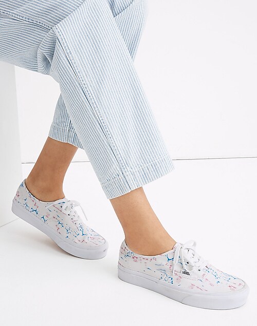 Madewell x Vans® Unisex Authentic Lace-Up Sneakers in Tie-Dye Canvas