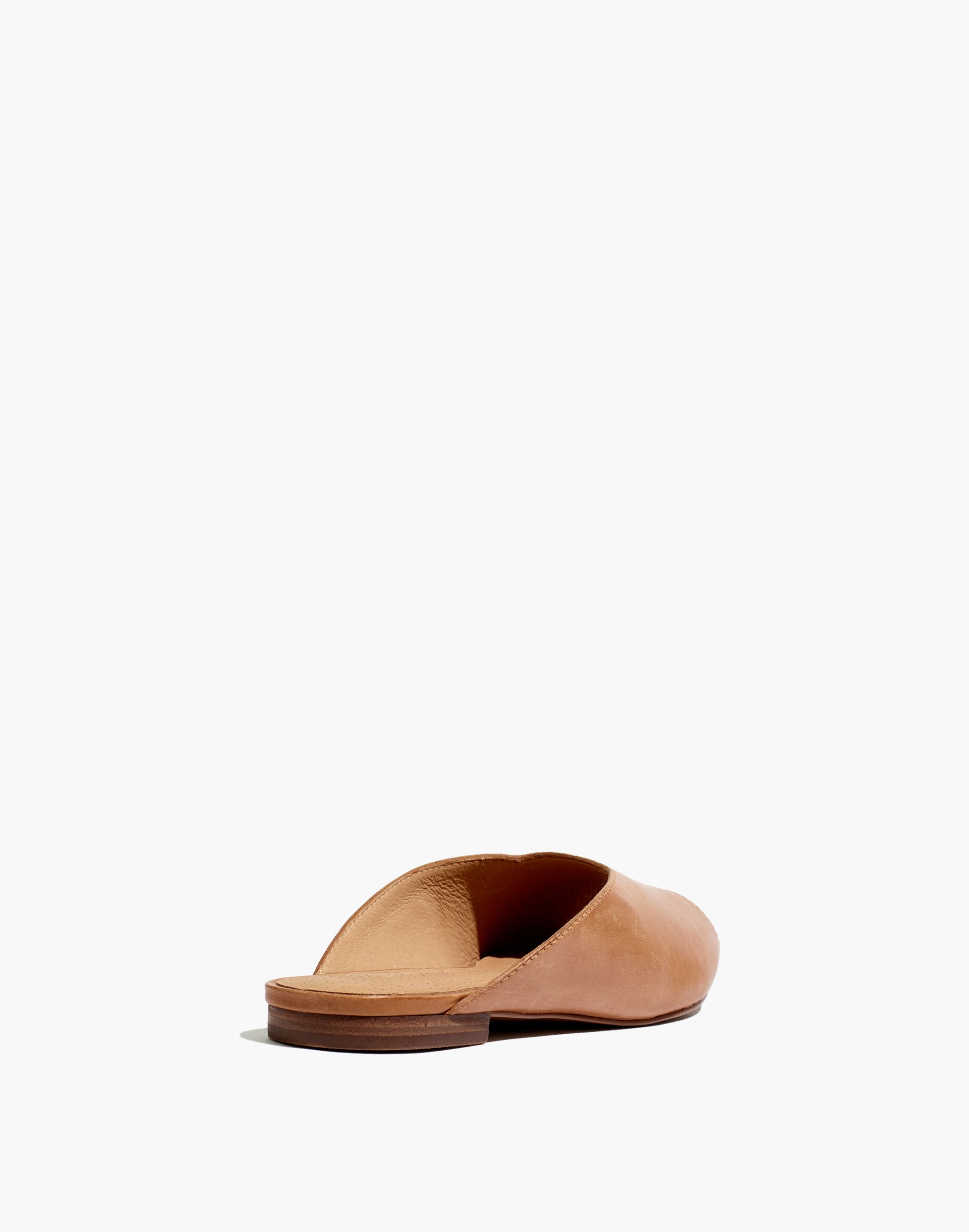 The Erica Peep-Toe Mule in Leather