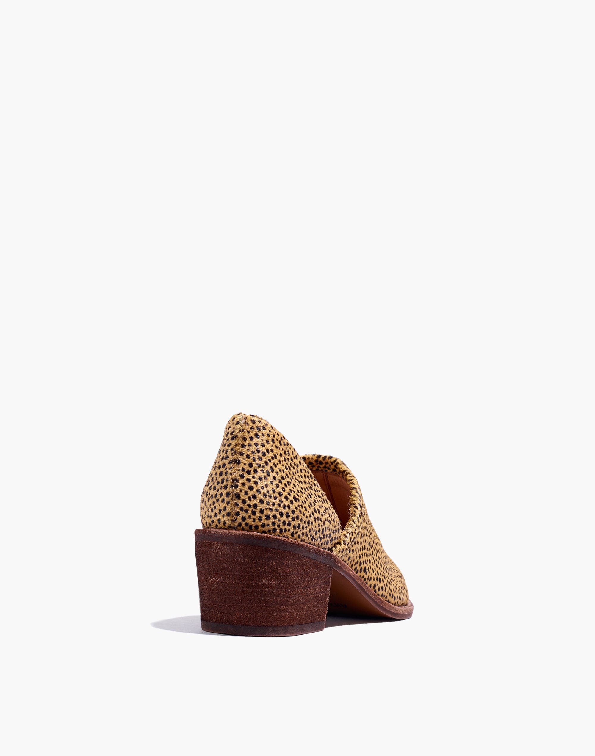 The Brady Lowcut Bootie in Spotted Calf Hair