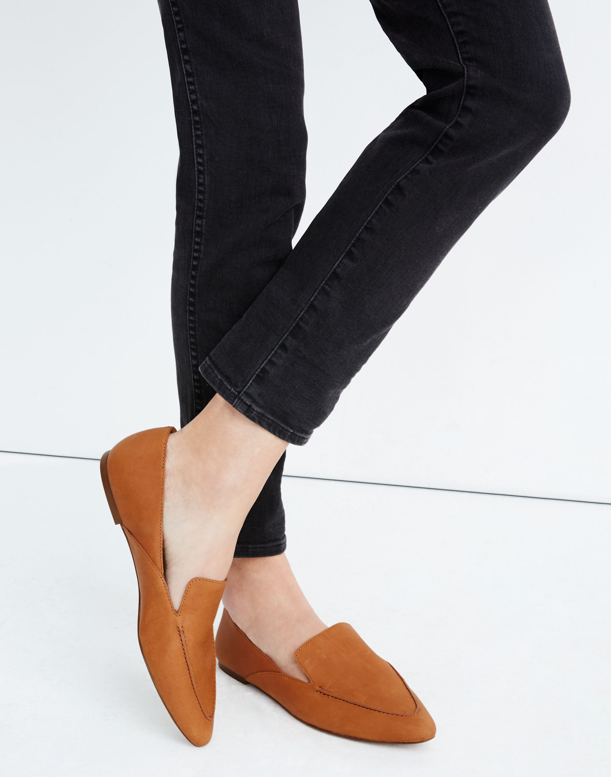 The Frances Skimmer in Leather