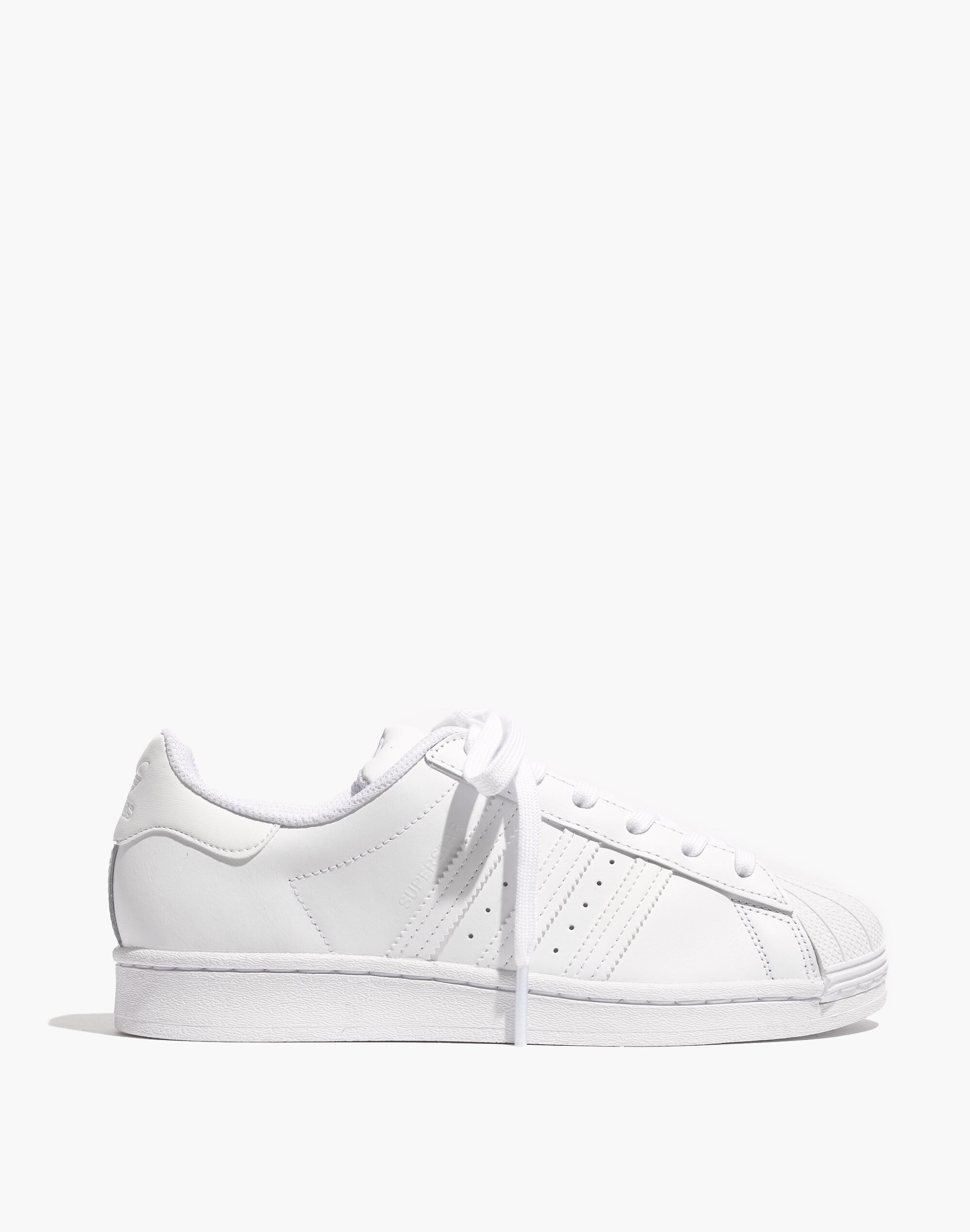 Adidas&reg; Superstar Lace-Up Sneakers in White