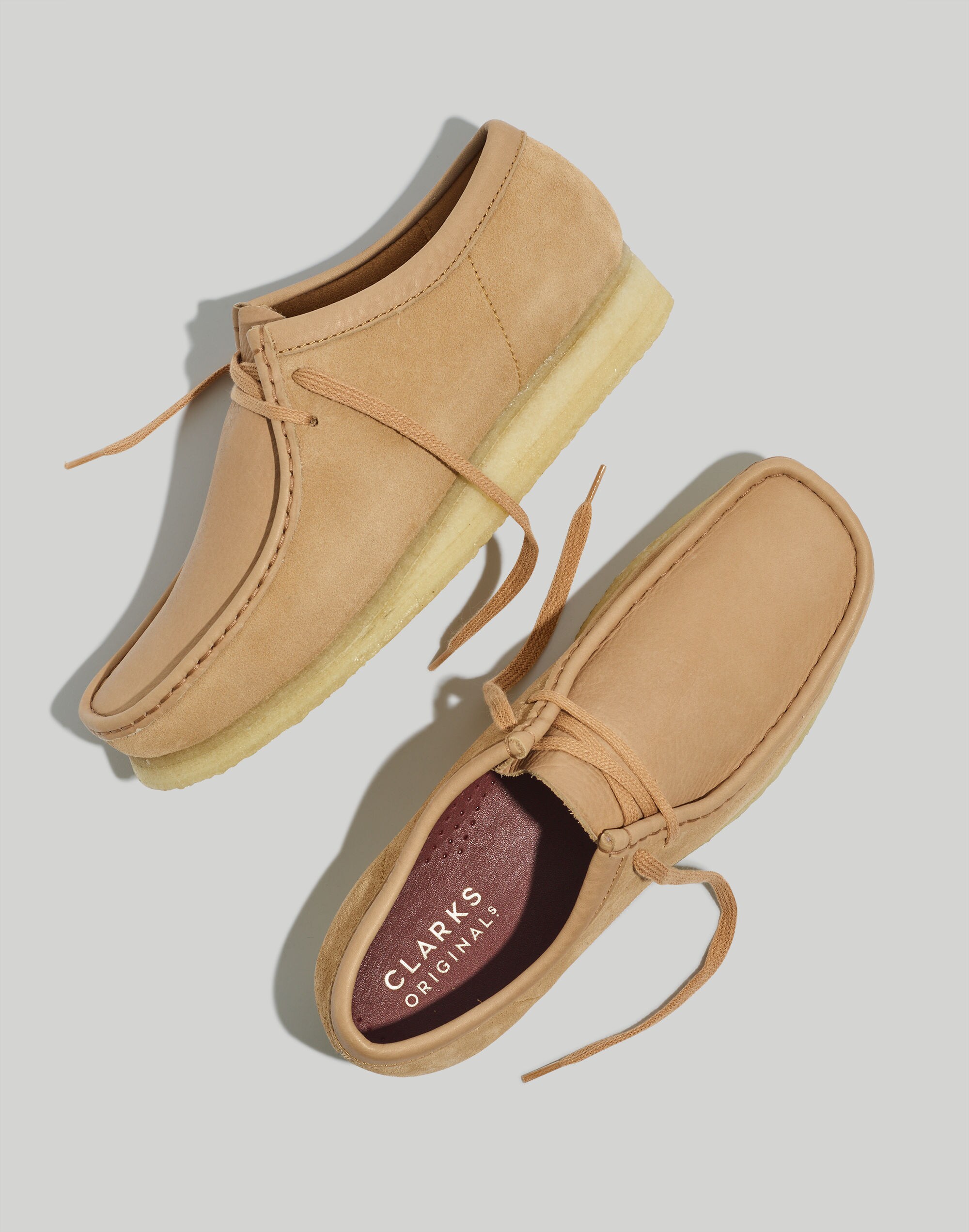 Clarks&reg; Suede and Leather Wallabee Shoes