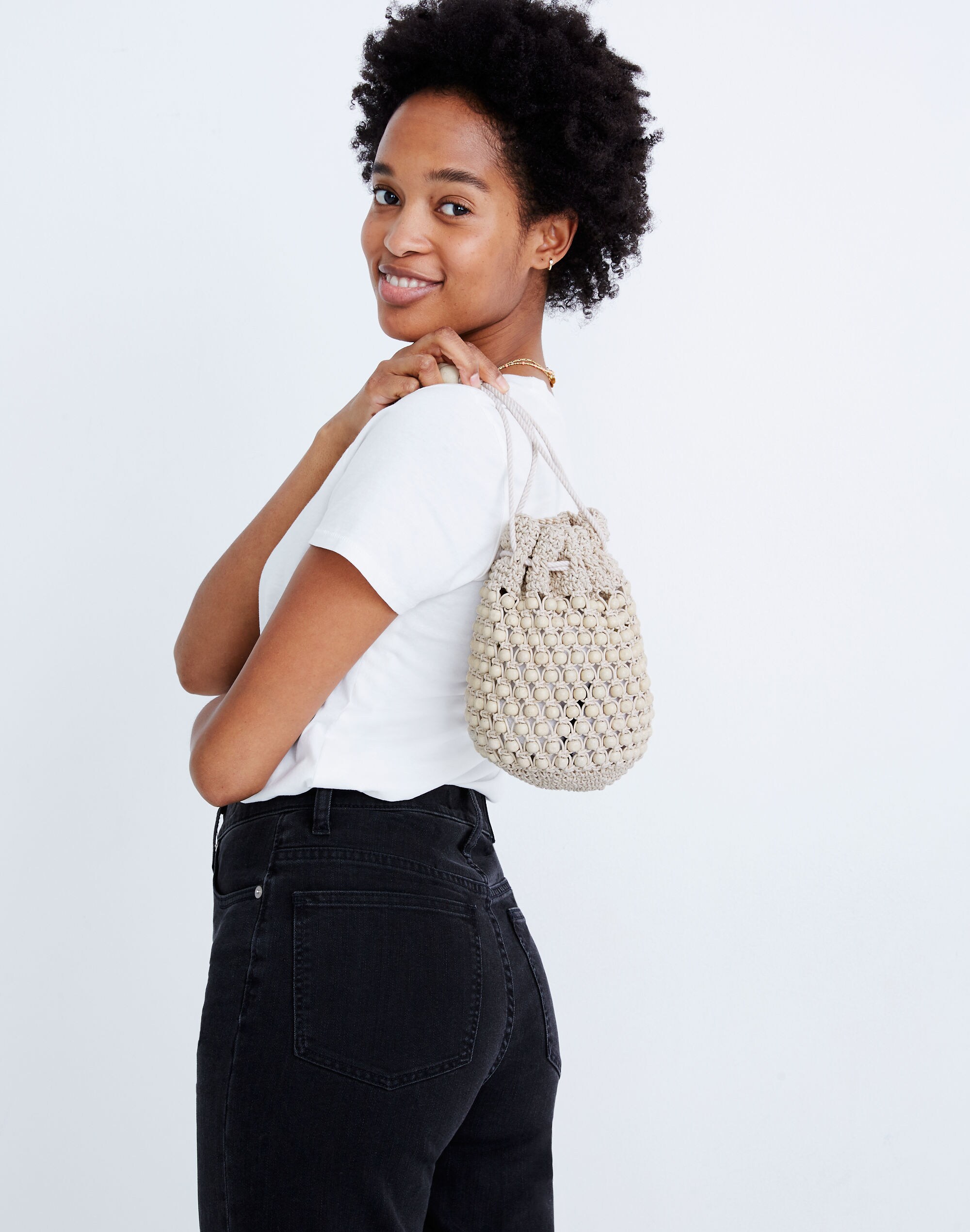 The Beaded Drawstring Bag