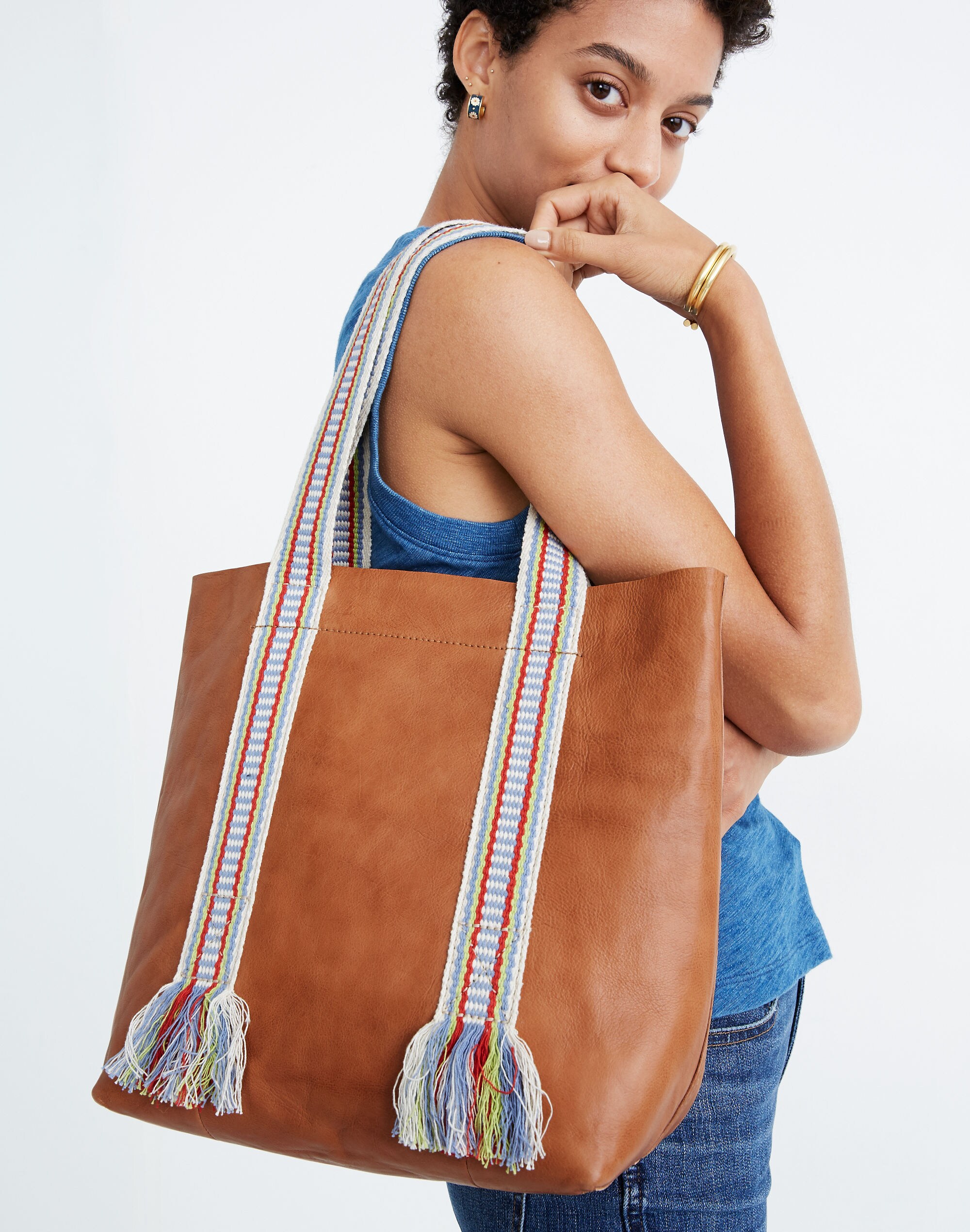 The Medium Transport Tote: Woven Handle Edition