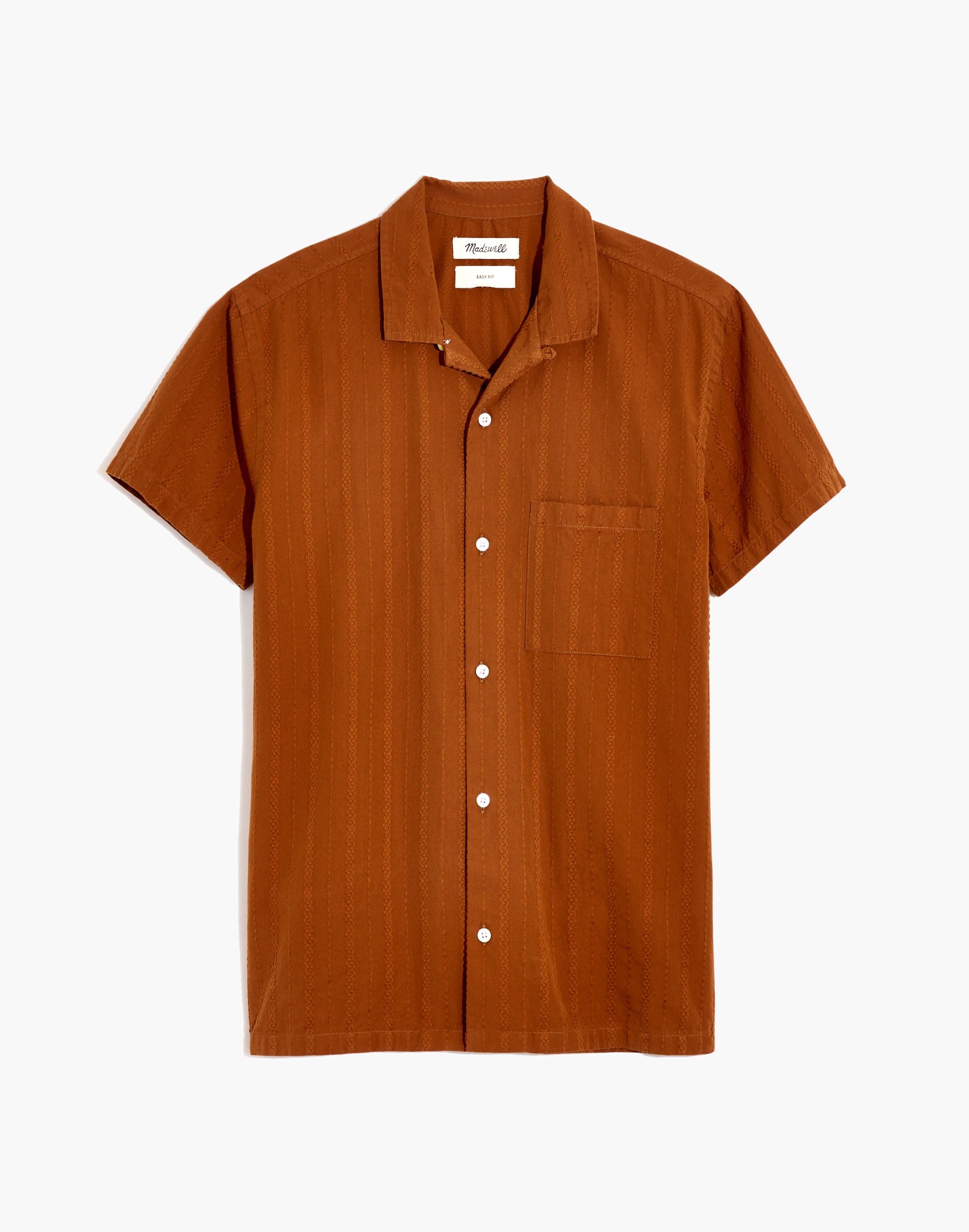 Easy Camp Shirt in Textured Stripe