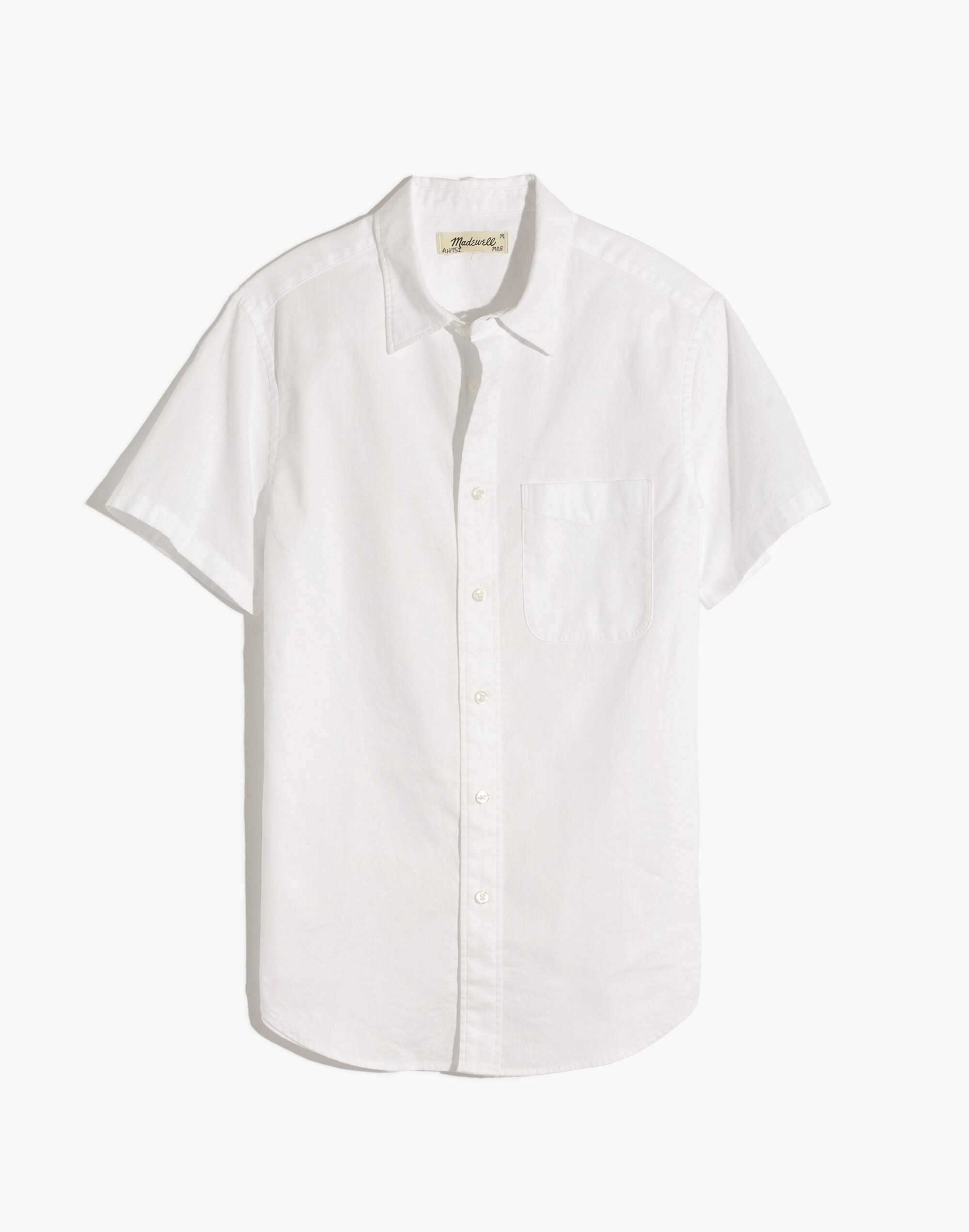 Linen-Cotton Perfect Short-Sleeve Shirt