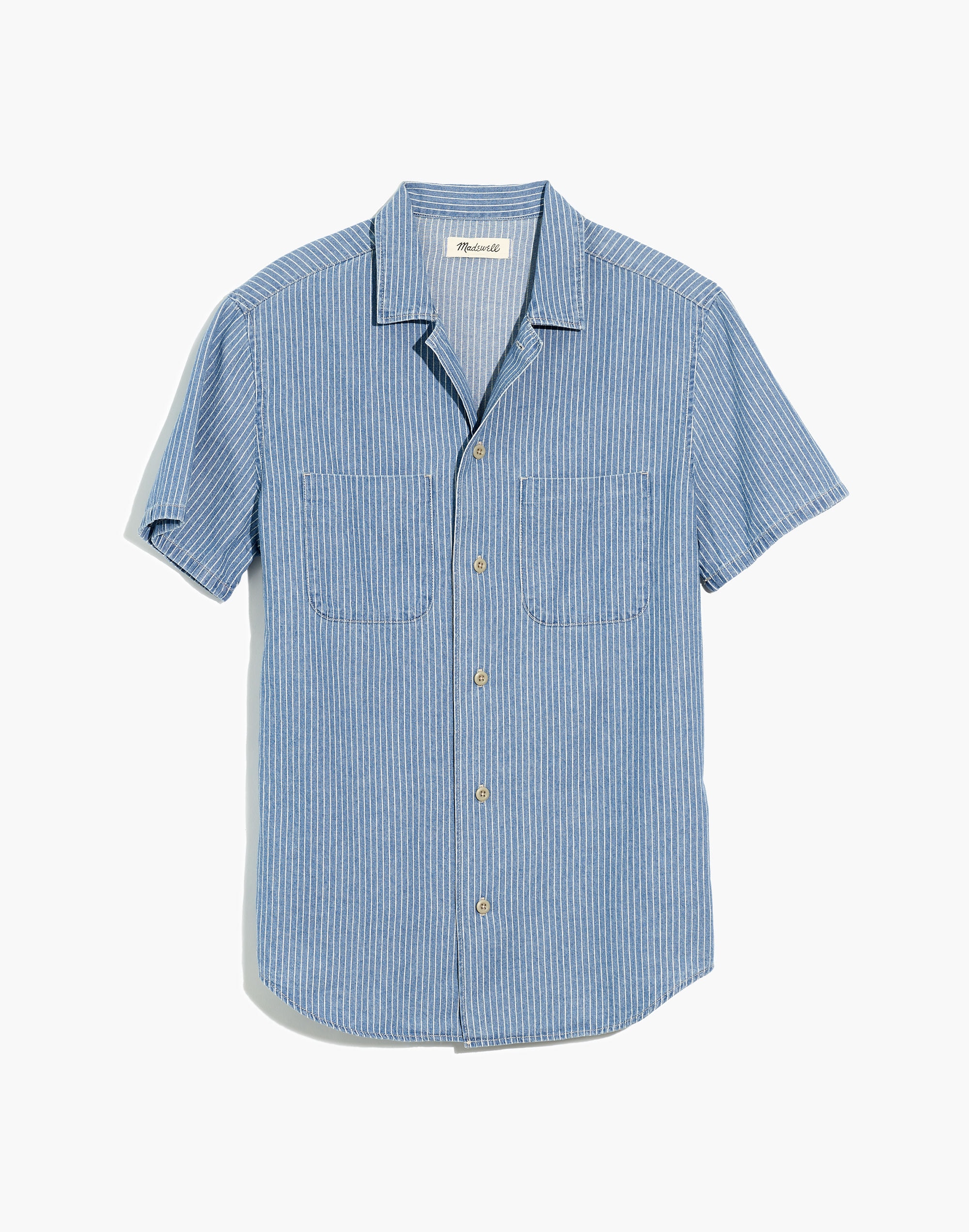 Easy Camp Shirt in Indigo Railroad Stripe