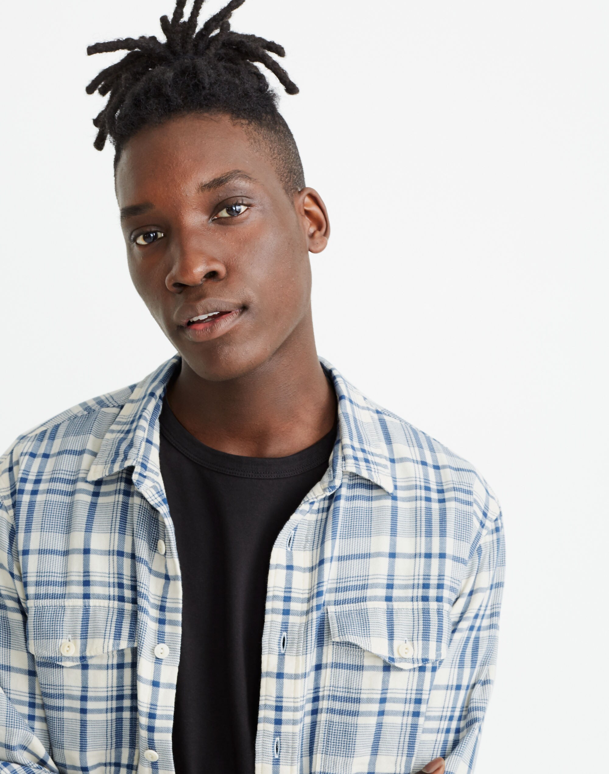 Double-Weave Perfect Shirt in Bridgeton Plaid