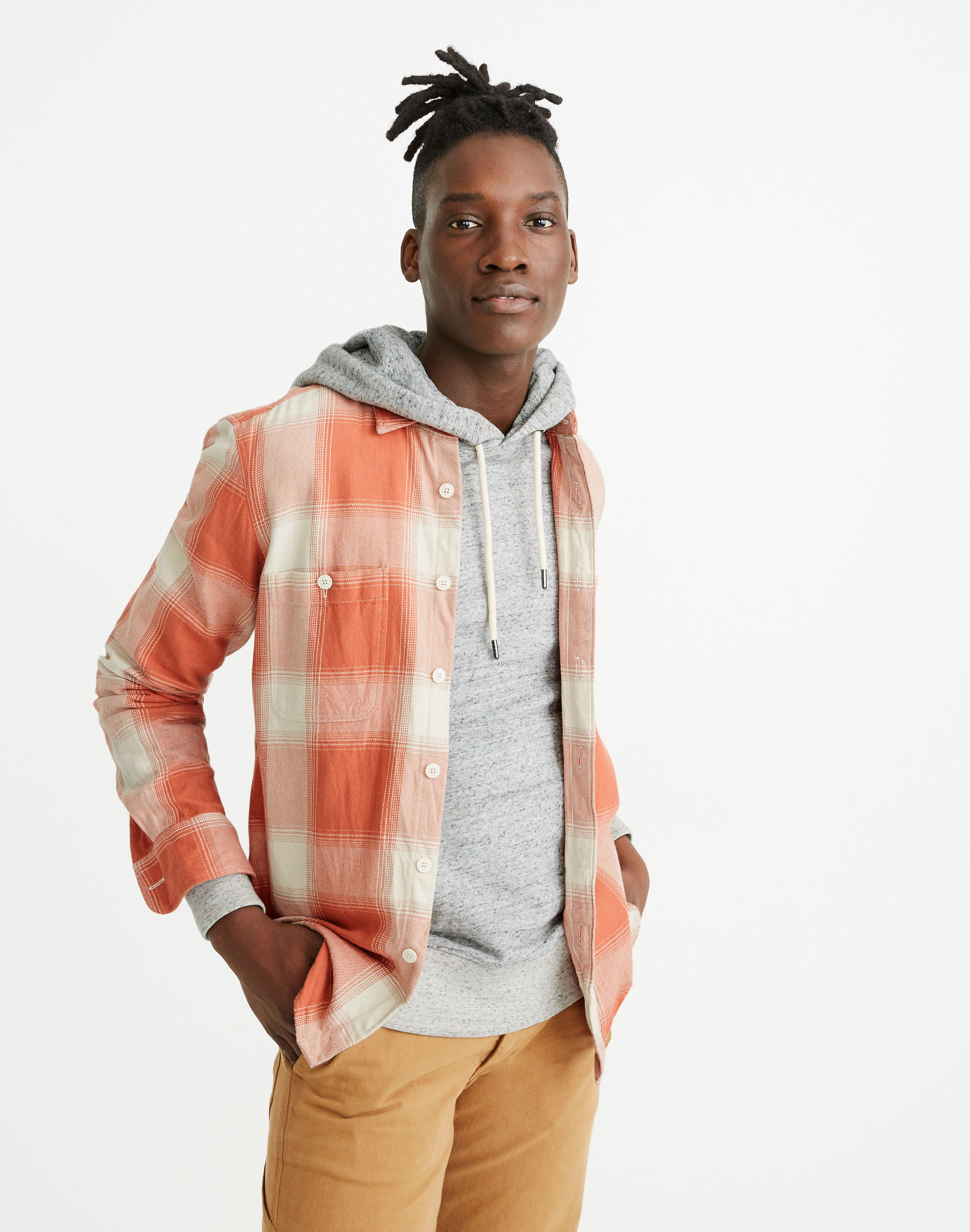 Brushed Cotton Perfect Shirt in Kilmer Plaid