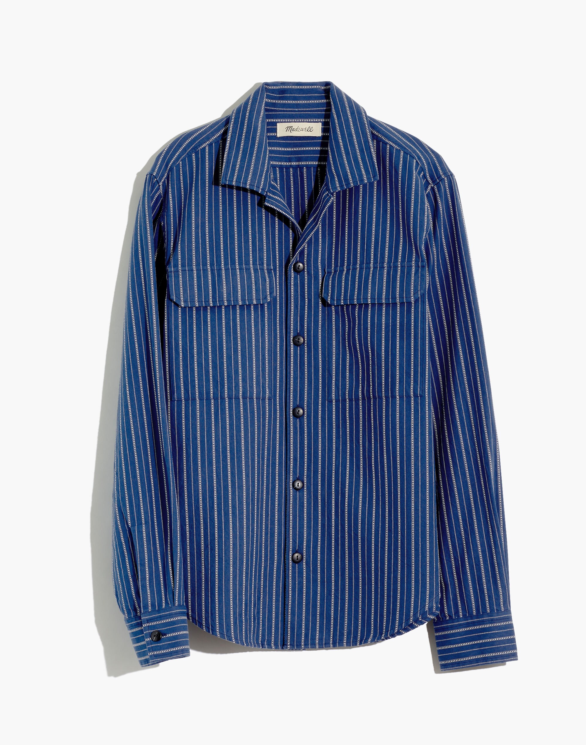 Easy Camp Shirt in Textured Stripe