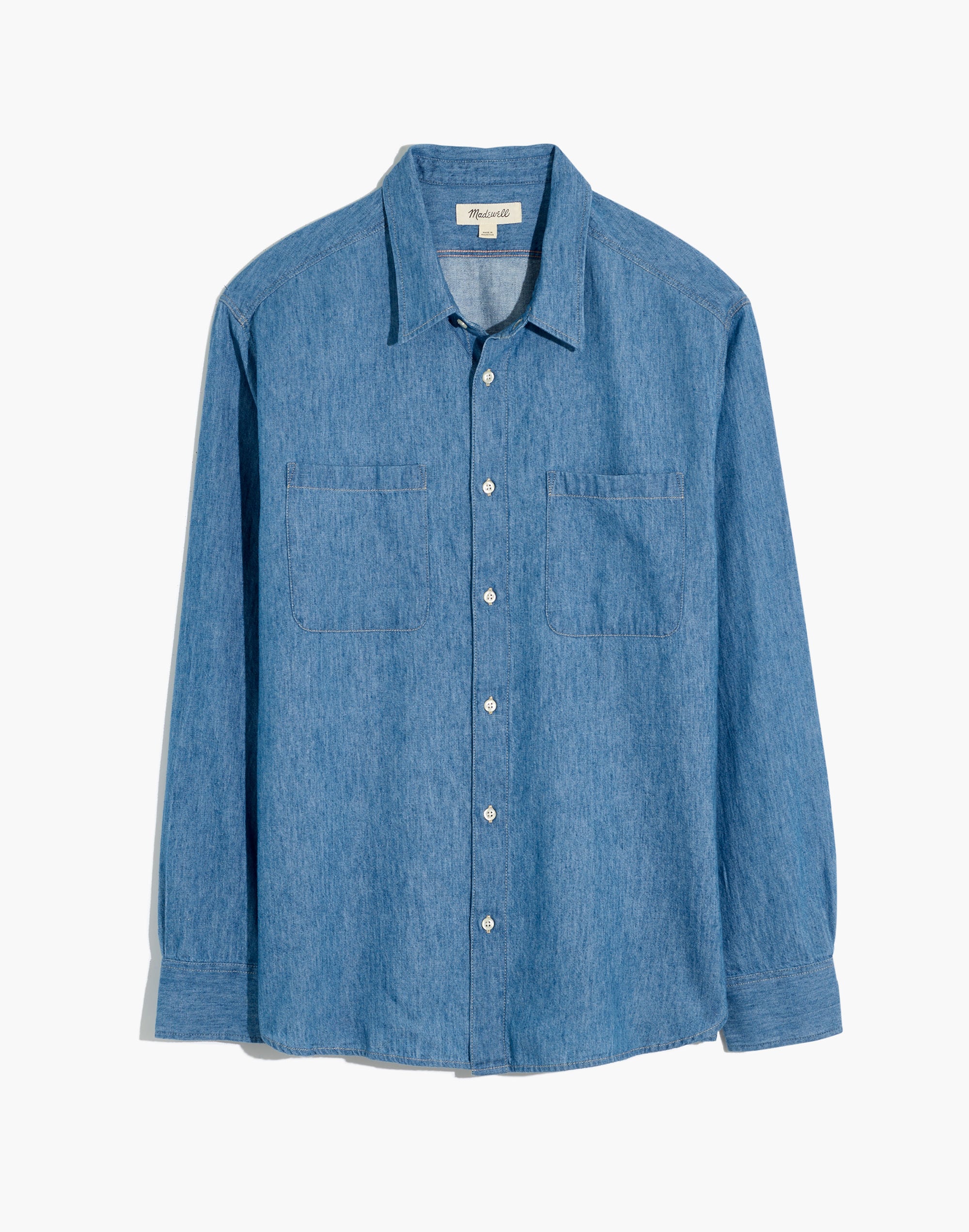Indigo Linen-Cotton Easy Shirt