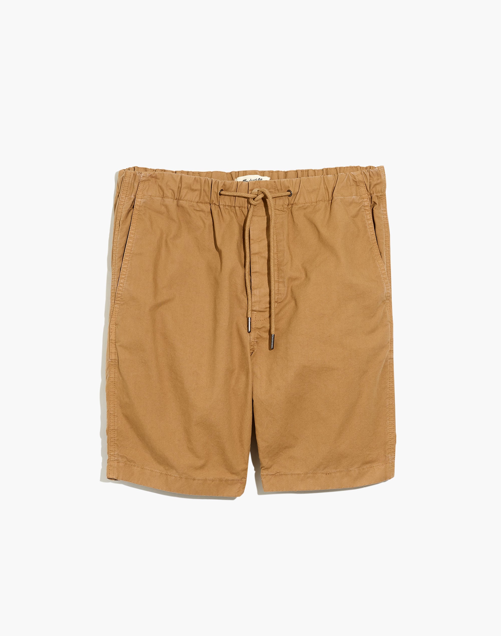 Garment-Dyed Twill Drawstring Shorts