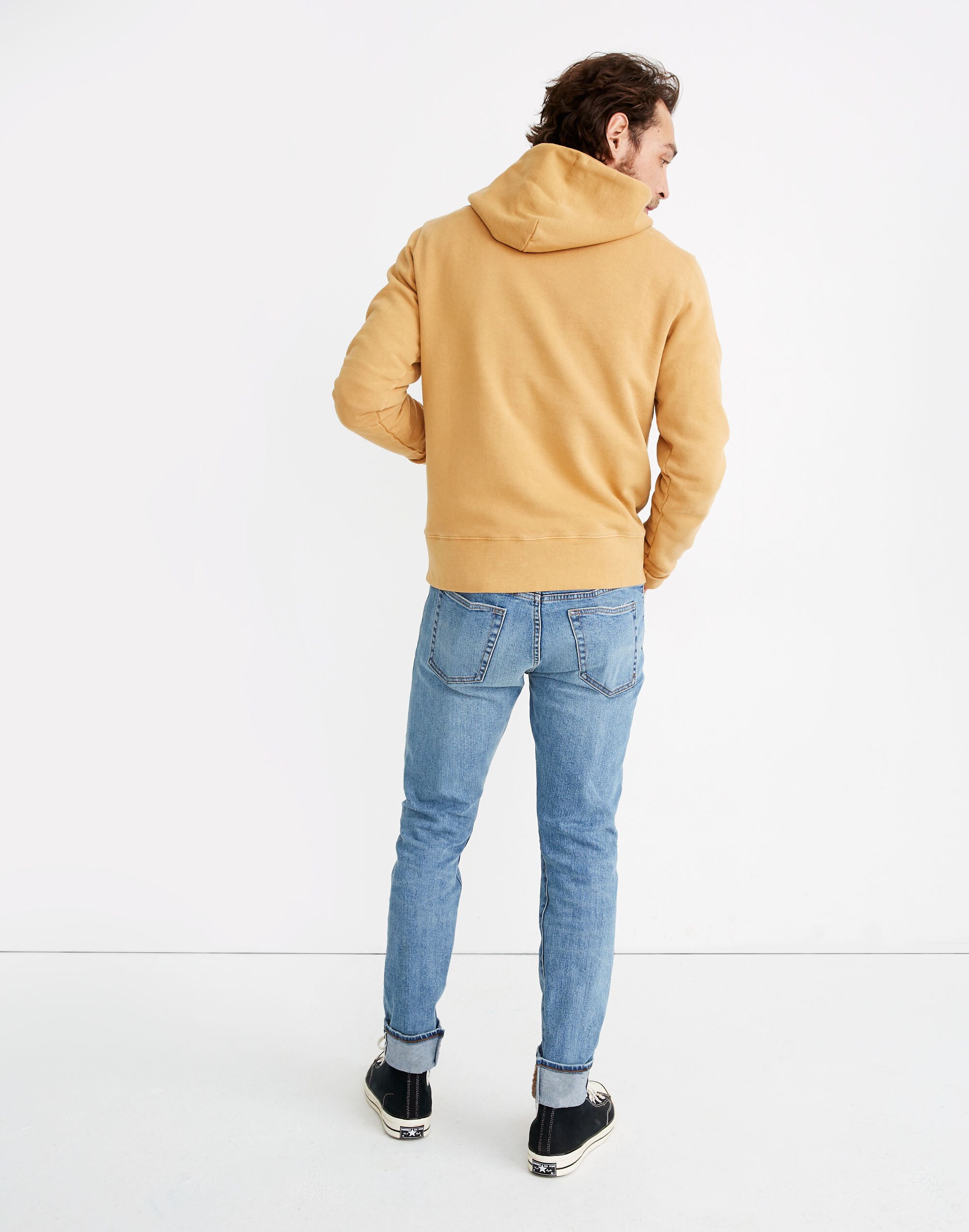 Selvedge Slim Authentic Flex Jeans in Darrington Wash