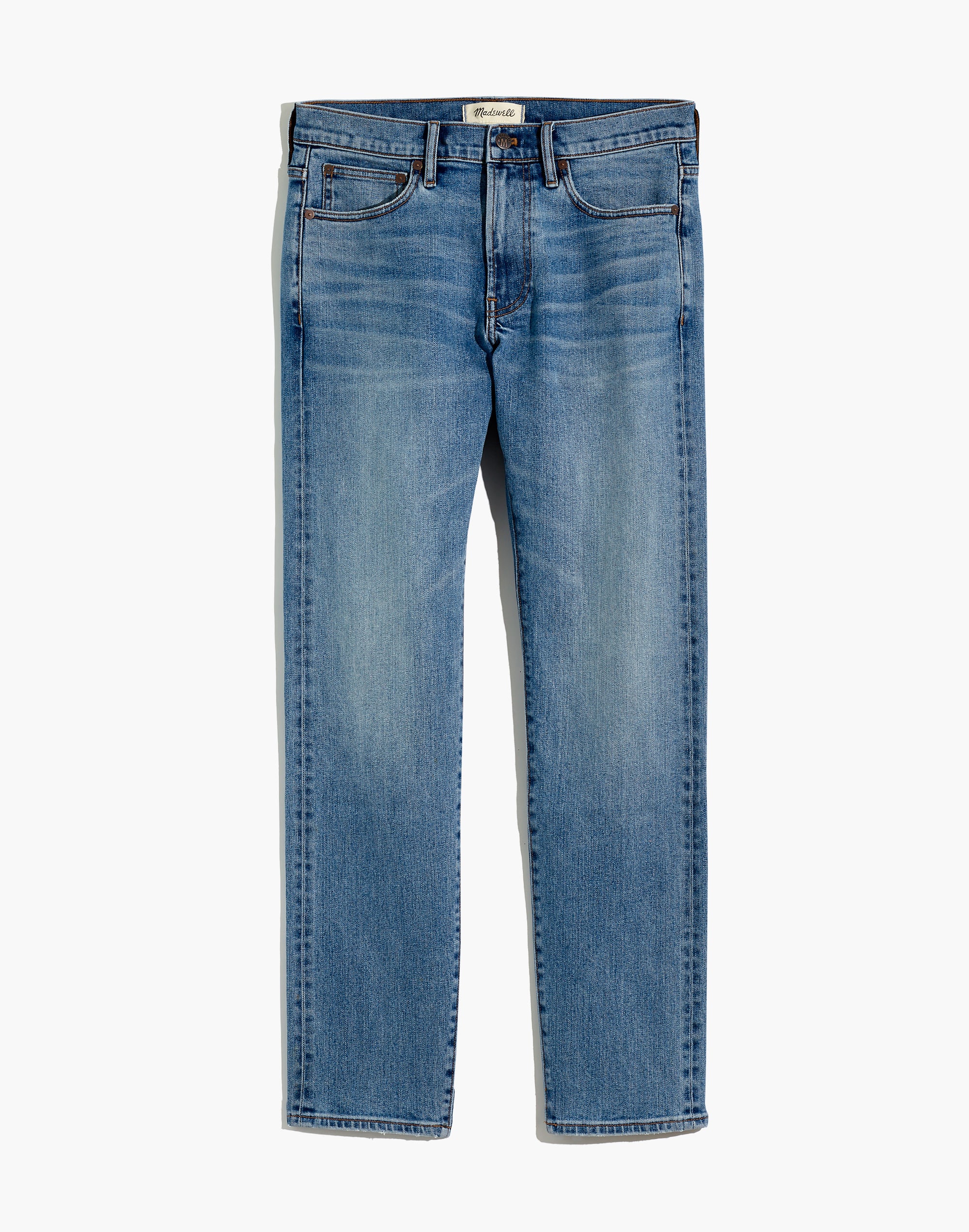 Selvedge Slim Authentic Flex Jeans in Darrington Wash