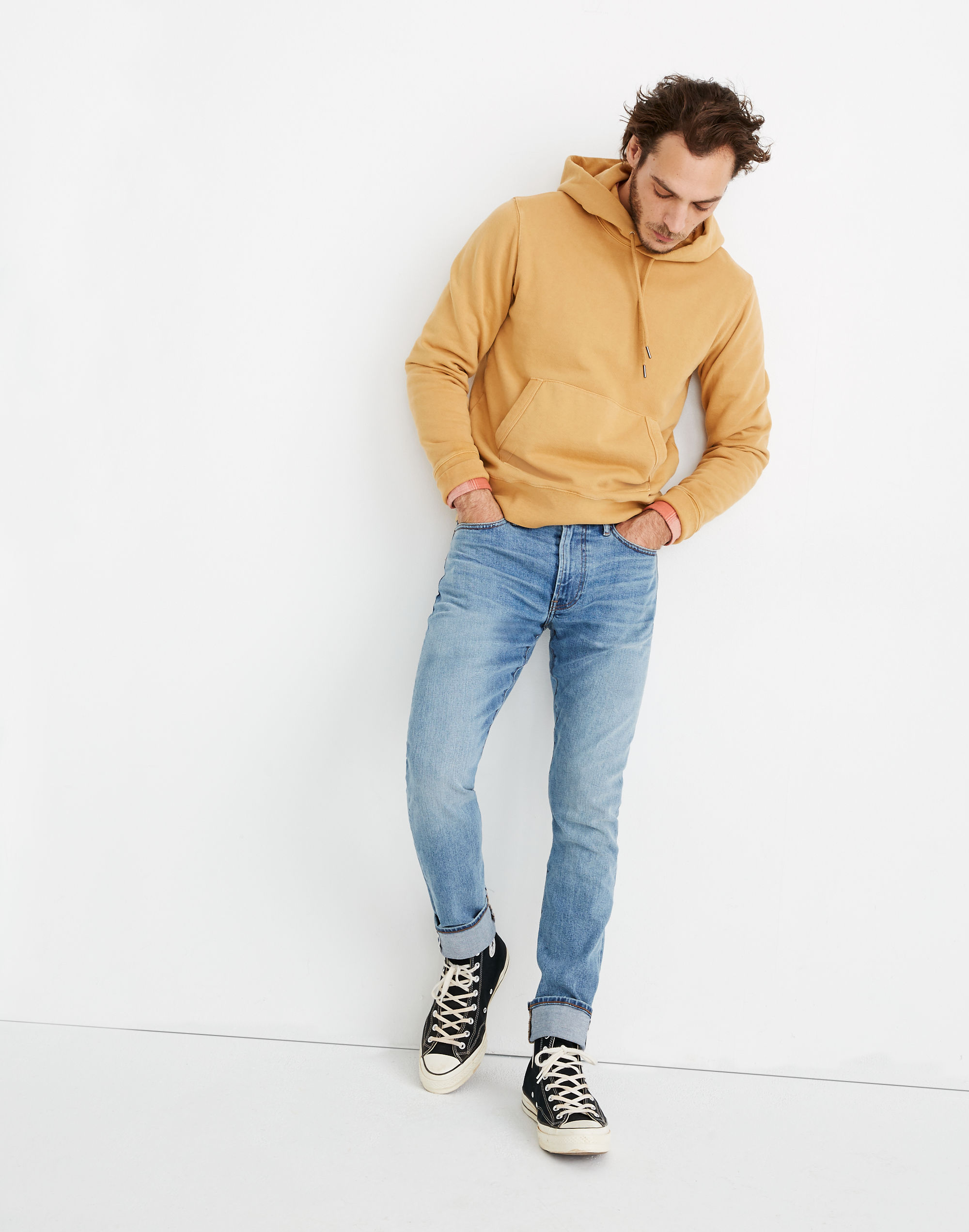 Selvedge Slim Authentic Flex Jeans in Darrington Wash