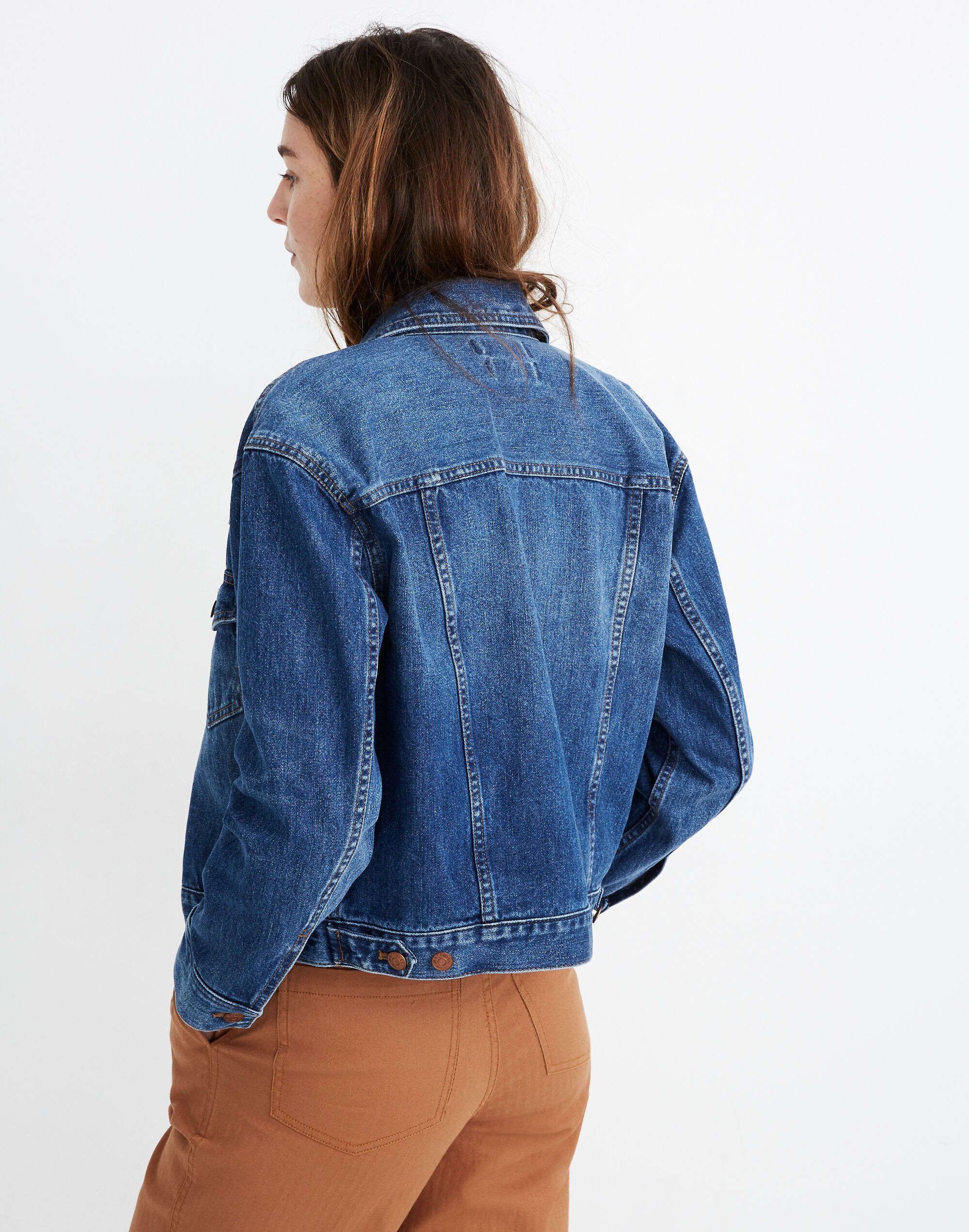 The Boxy-Crop Jean Jacket in Elmwood Wash: Vintage Edition
