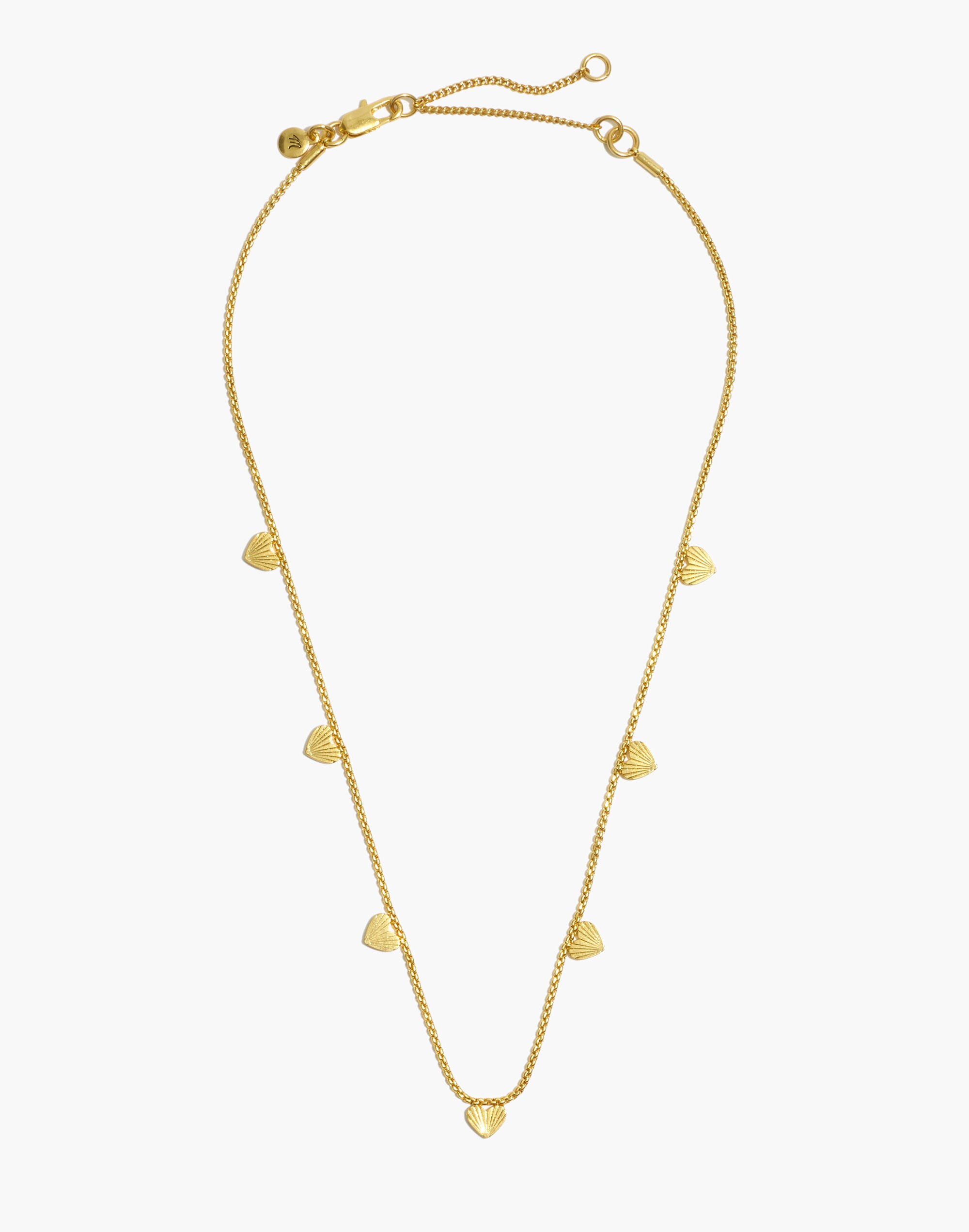 Delicate Carved Heart Choker Necklace