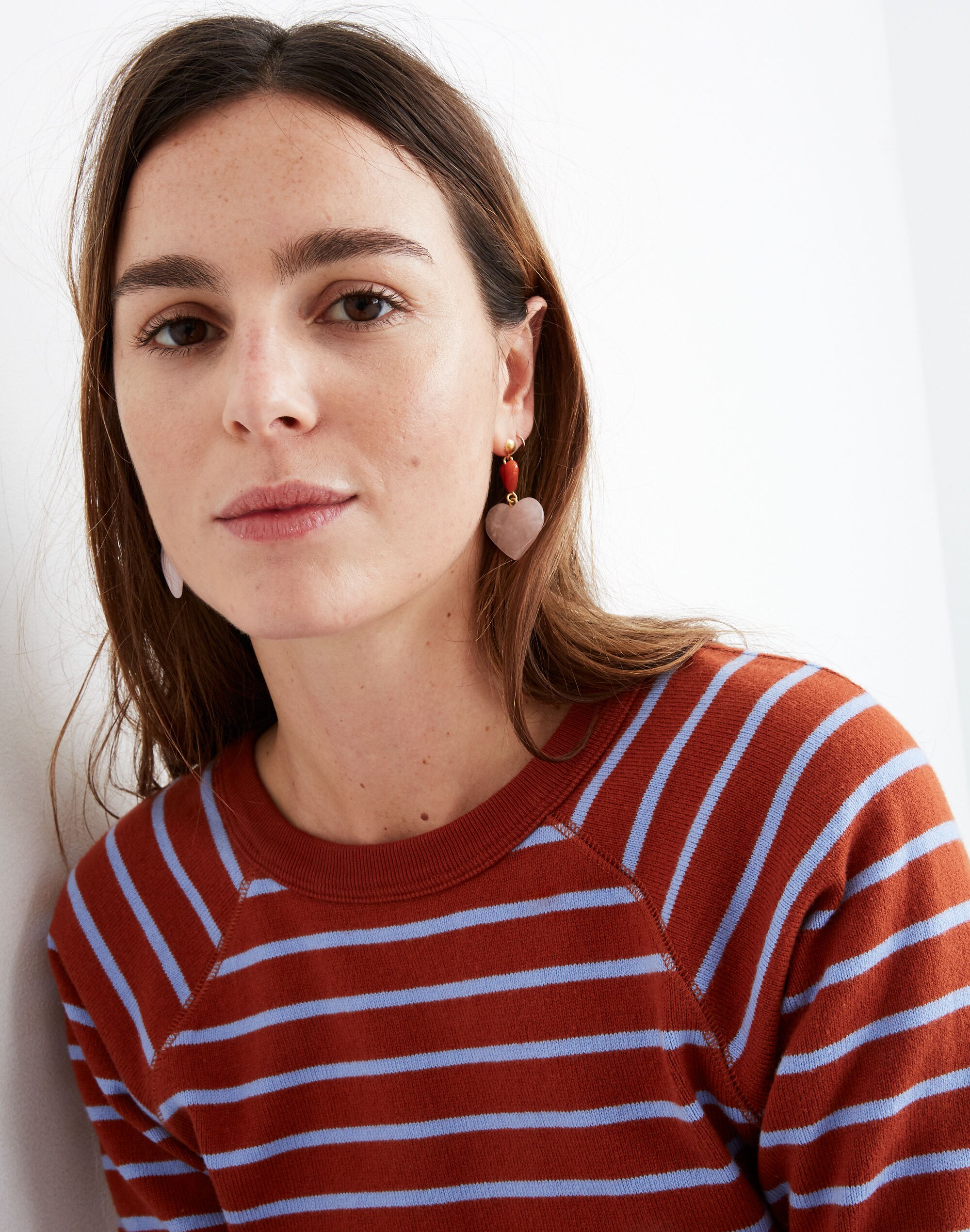 Carved Heart Earrings