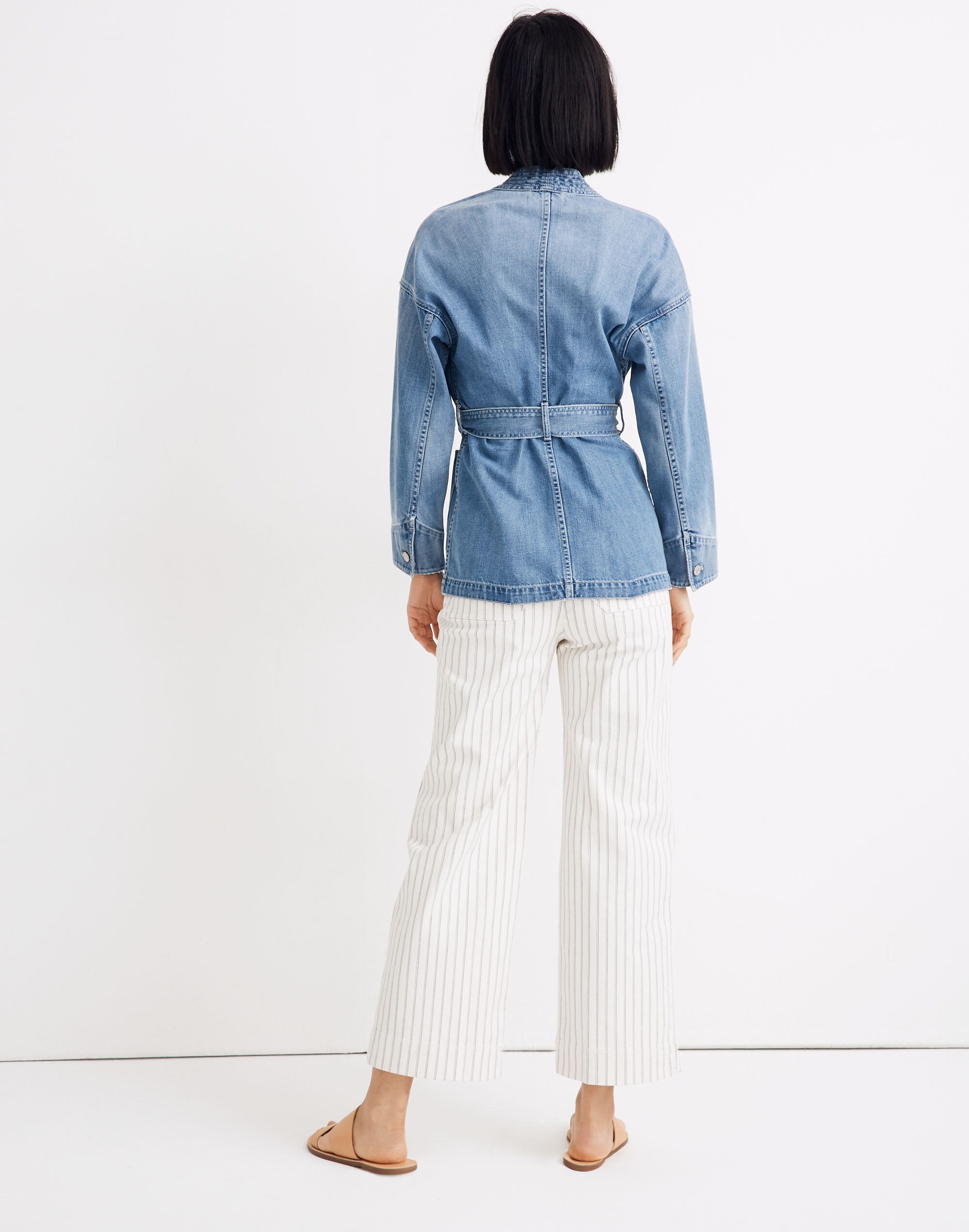Denim Workwear Wrap Jacket