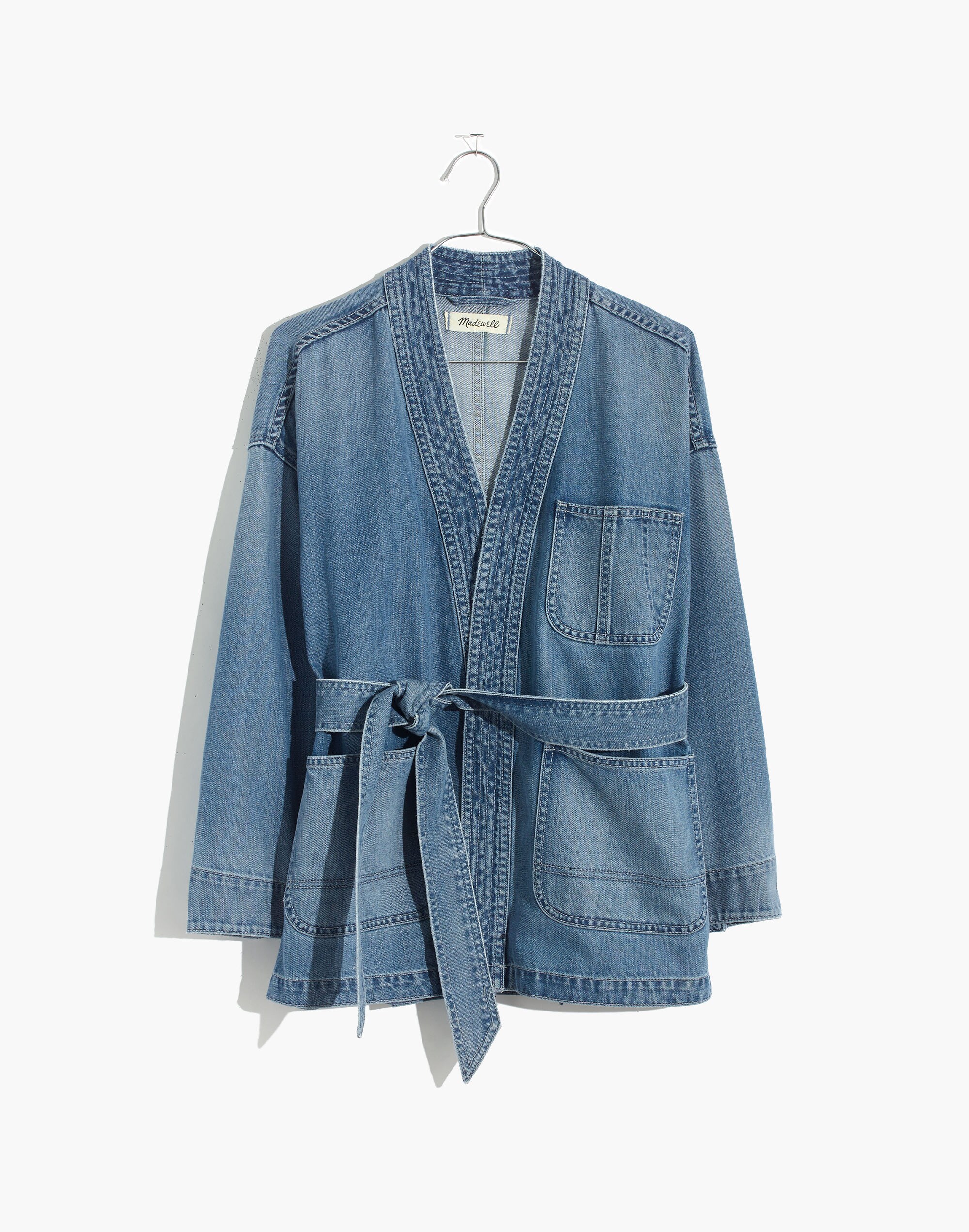 Denim Workwear Wrap Jacket